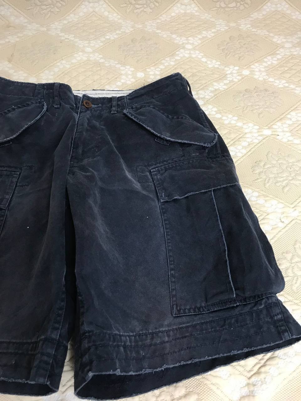 Polo Ralph Lauren 🔥 Polo Ralph Lauren Cargo Shorts Vintage Faded Pockets Y2K Size US 32 / EU 48 - 7 Thumbnail