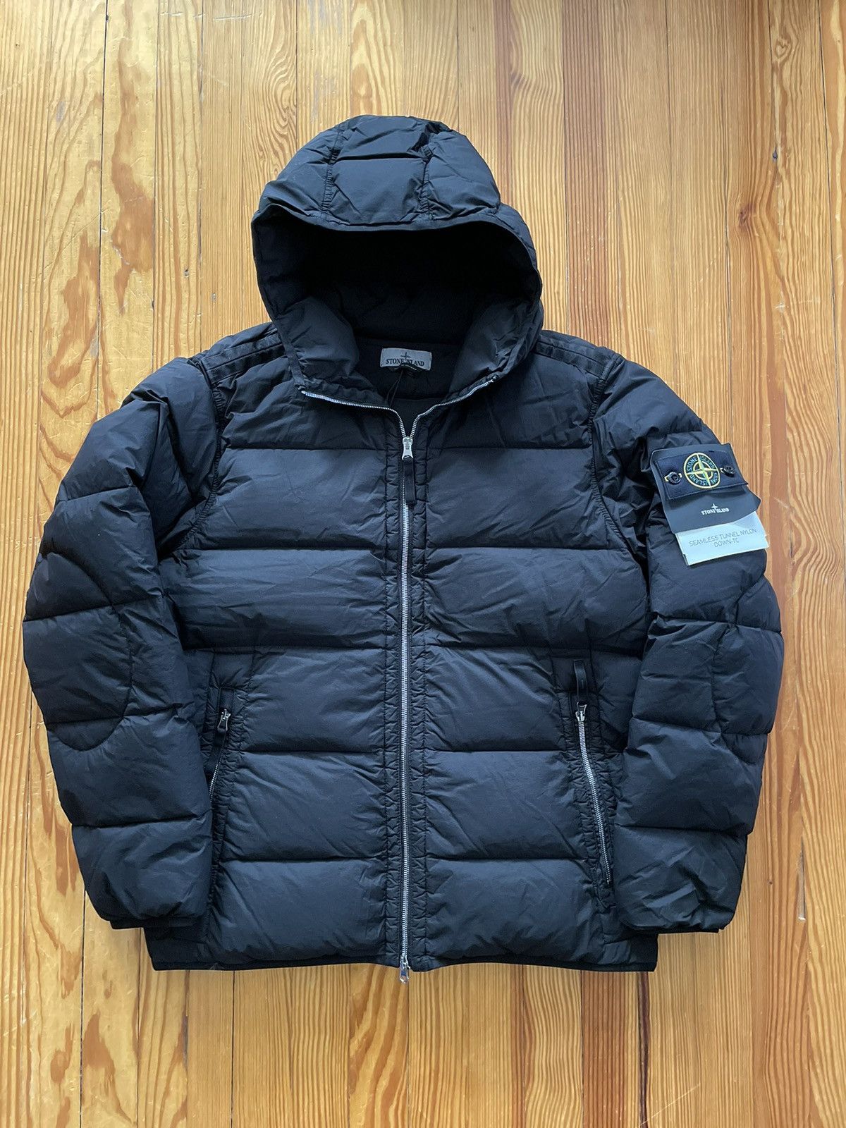 Stone Island Seamless Tunnel Down TC Down Jacket Black