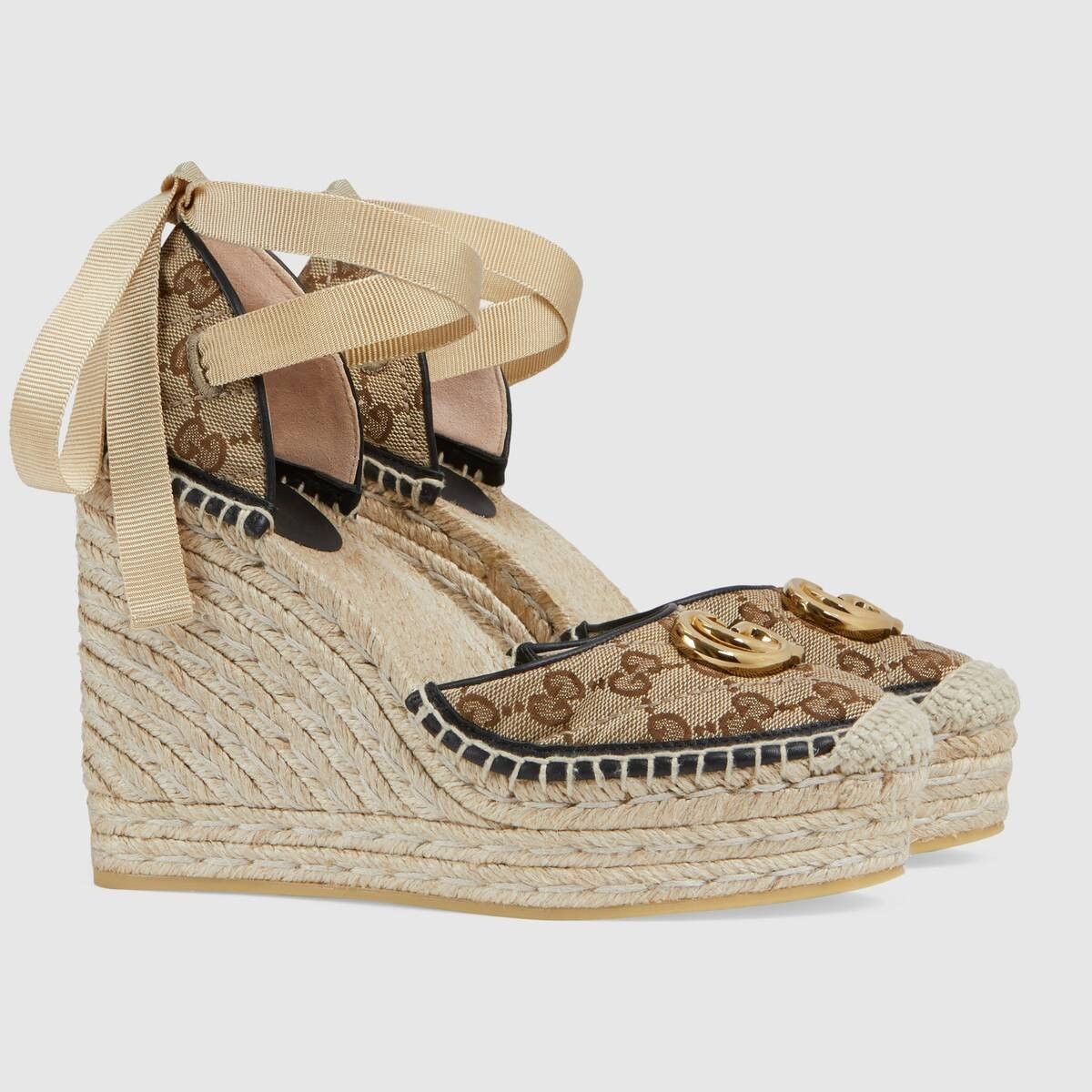 Gucci Women's GG matelassé platform espadrille Size US 9 / IT 39 - 1 Thumbnail