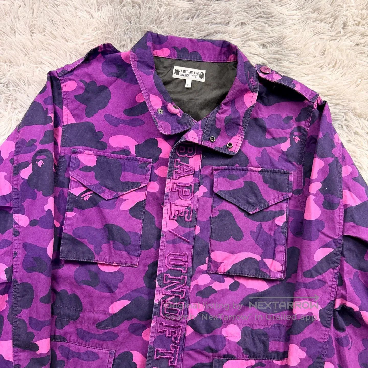Bape bape x undefeated purple camo work shirt. Size US L / EU 52-54 / 3 - 4 Thumbnail