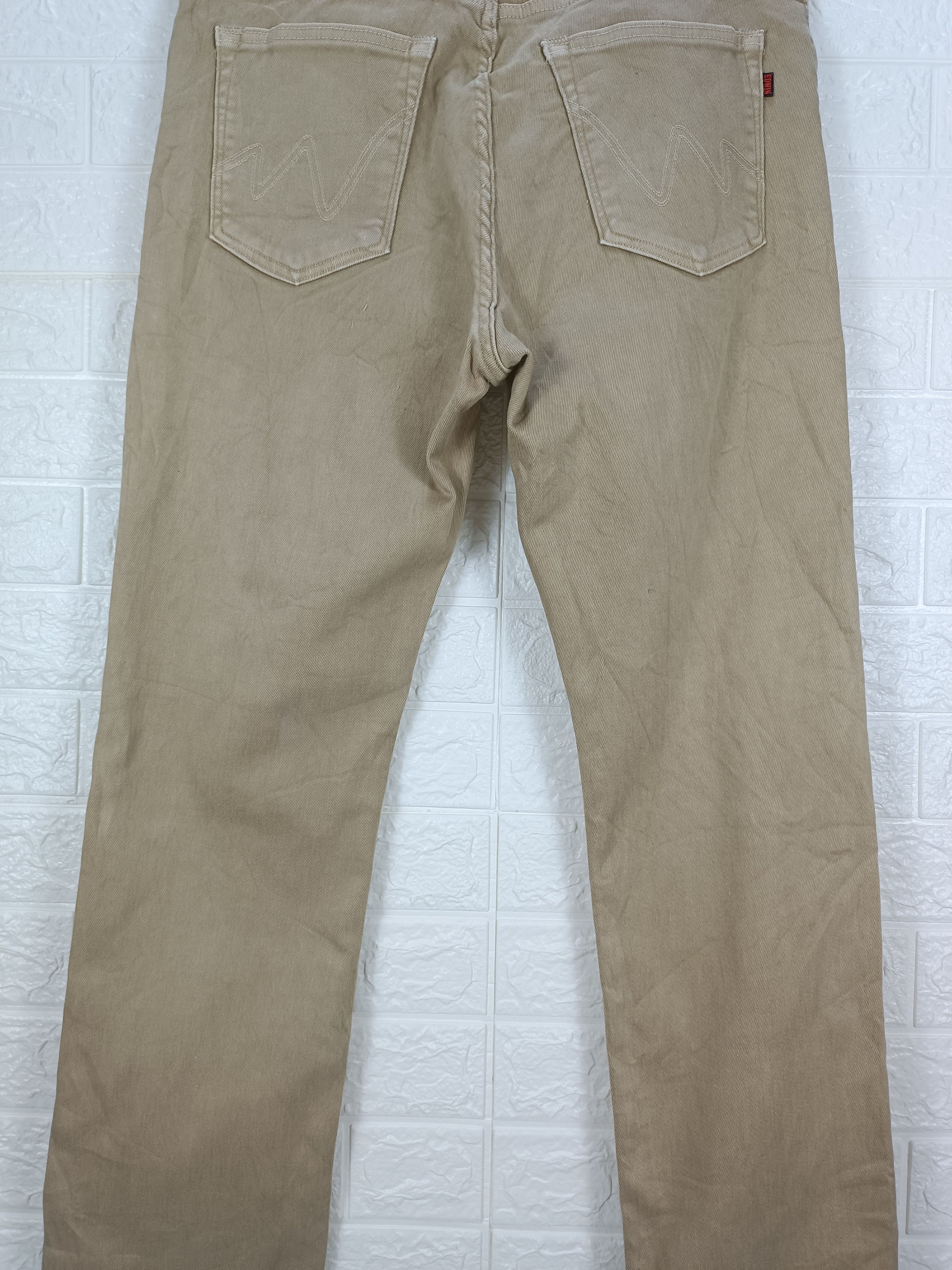 Edwin Vintage Edwin Khaki Brown Super Comfortable Jeans Size US 32 / EU 48 - 7 Thumbnail