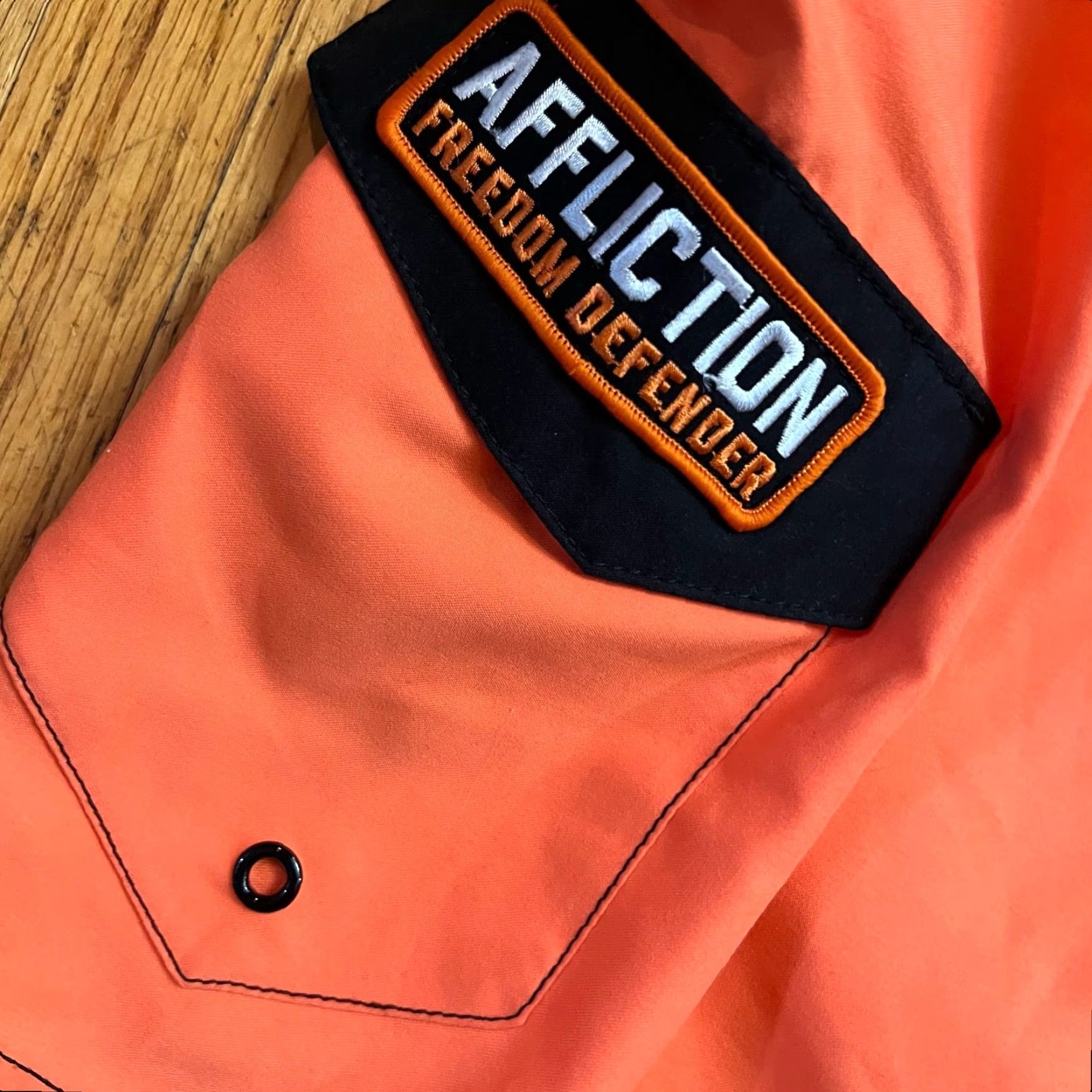 Affliction Affliction Shorts Mens 32 Orange Freedom Defender Board Shorts Swimwear Trunks Mens Regular Orange 32 Board Shorts Affliction Size US 32 / EU 48 - 2 Thumbnail