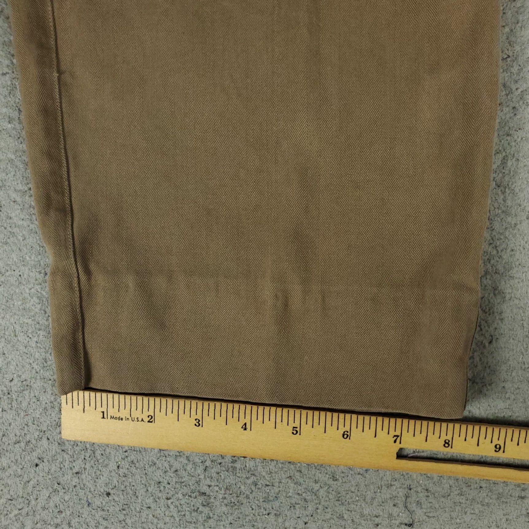Tommy Bahama Tommy Bahama Chino Pants Mens 33x27 Brown Silk Pleated Casual Trousers Size US 33 - 6 Thumbnail