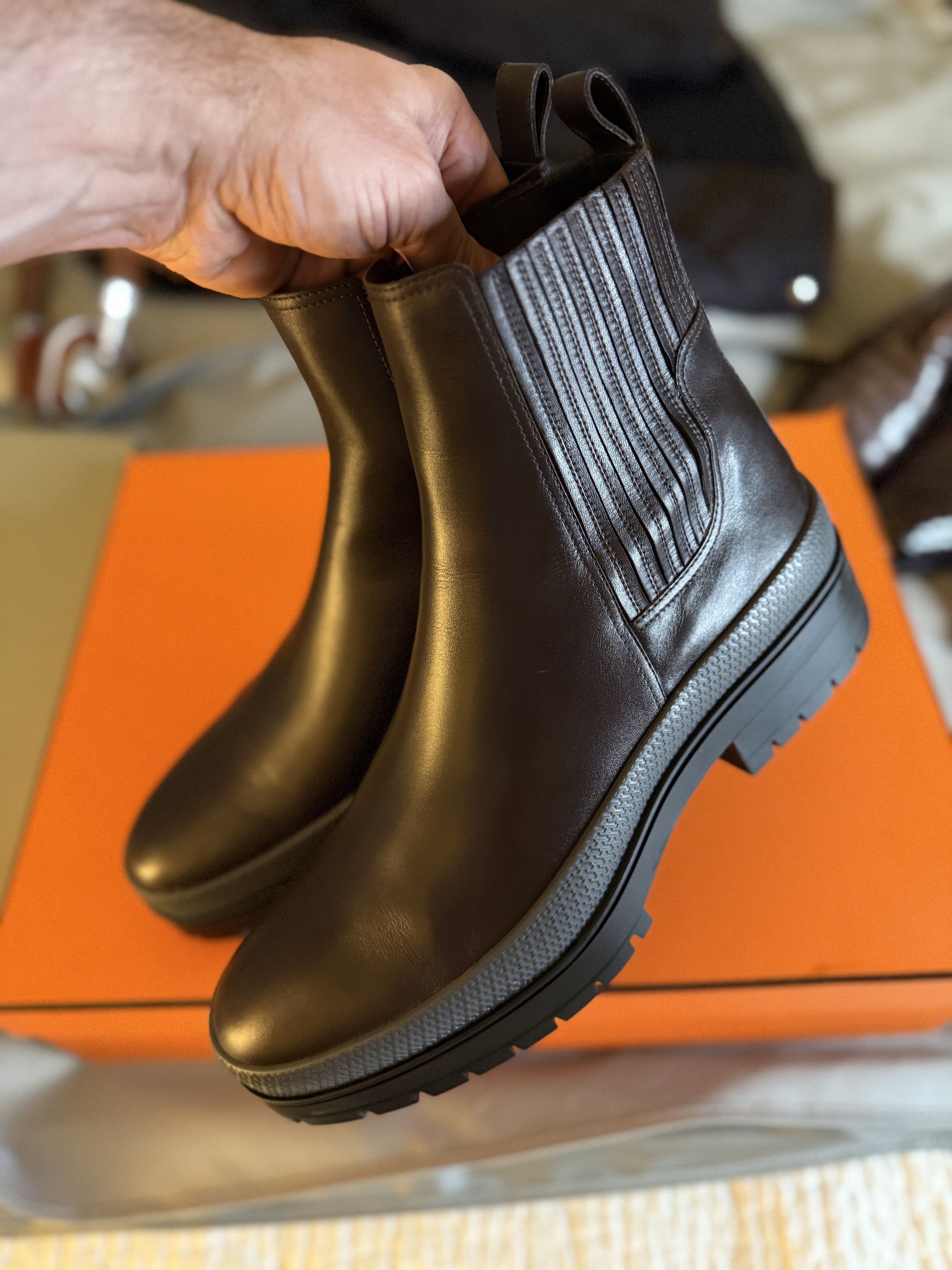 Hermes Ultimate Rare New $1,500 HERMES Ankle Boots Size US 10 / EU 43 - 15 Thumbnail