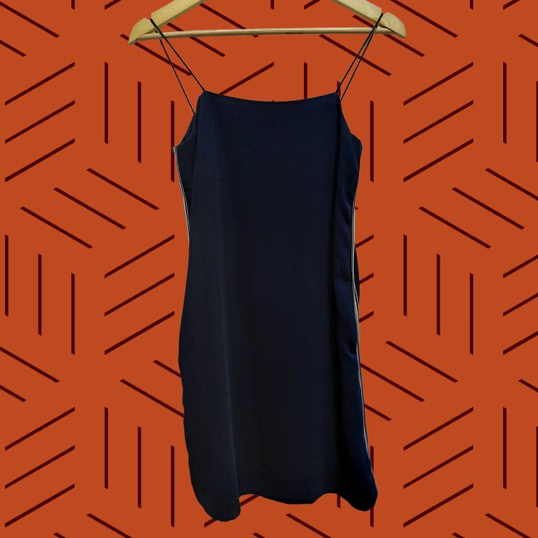 Wood Wood WOOD WOOD Navy Blue Dress Size 34 Spaghetti Strap Solid Sleeveless Women Size XXS / US 00 / IT 34 - 1 Thumbnail