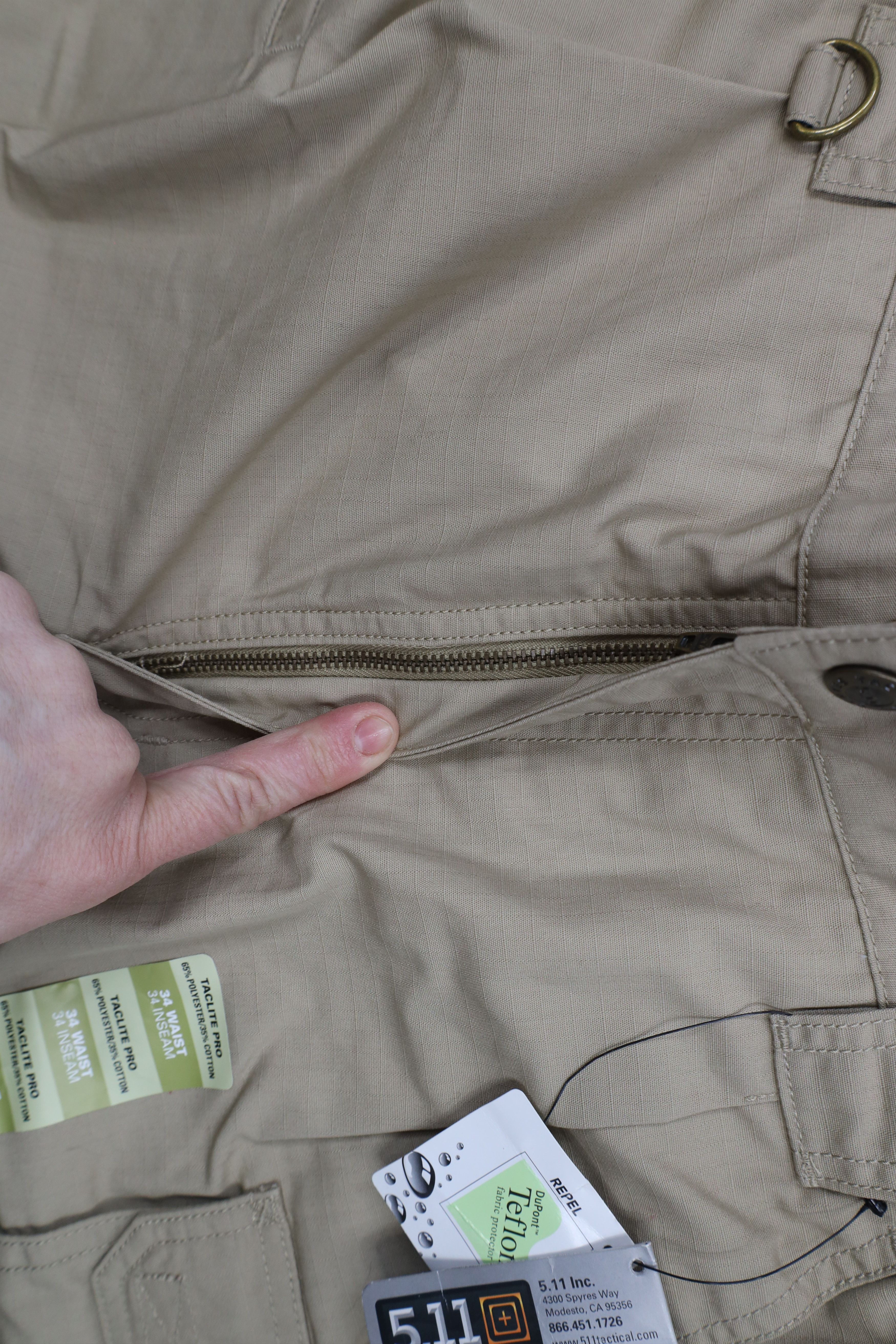 Vintage New 5.11 Tactical Series Taclite Pro Cargo Pants Beige Khaki Size US 34 / EU 50 - 8 Thumbnail