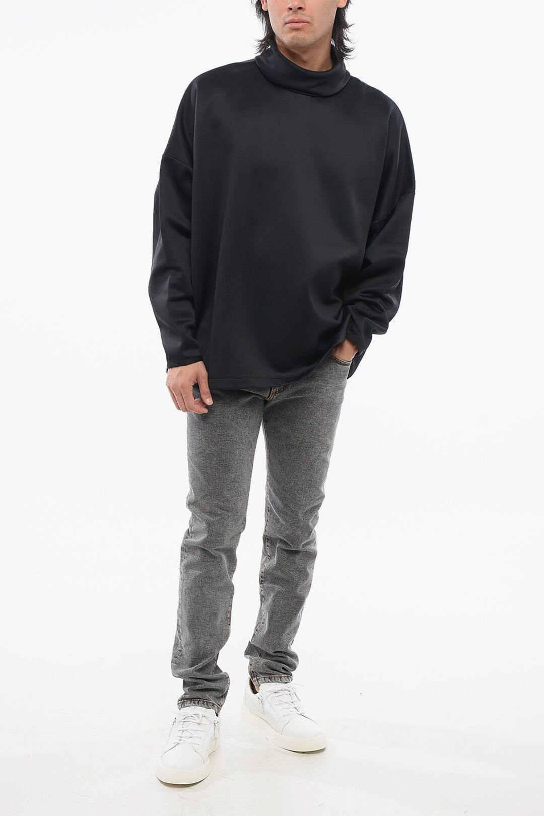 Fear of God og1mm0825 Turtleneck Tech Fabric Sweater In Black Size US S / EU 44-46 / 1 - 4 Thumbnail