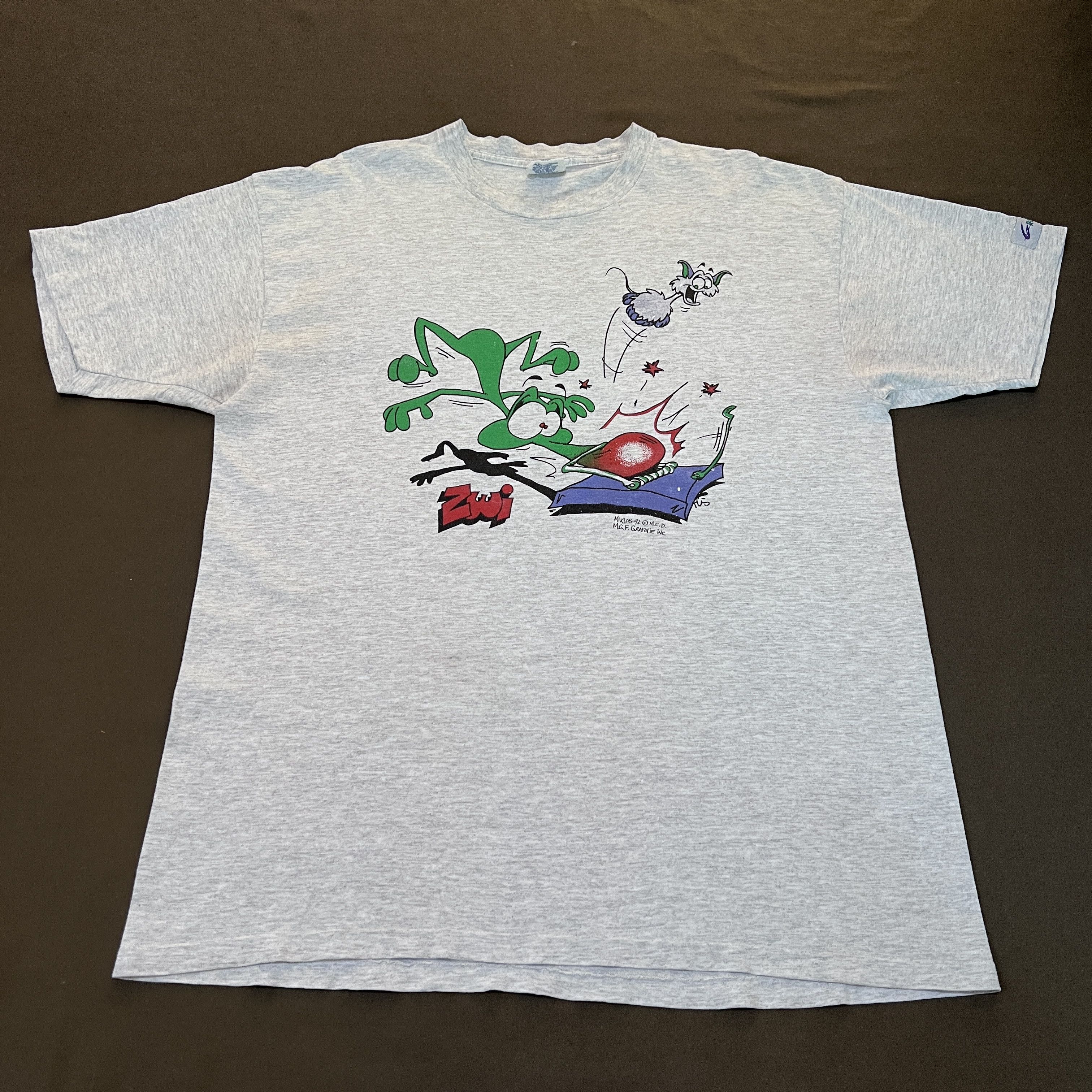 Vintage Vintage 90s ZWI Cartoon comic Graphic Tee XL Funny Size US XL / EU 56 / 4 - 2 Thumbnail