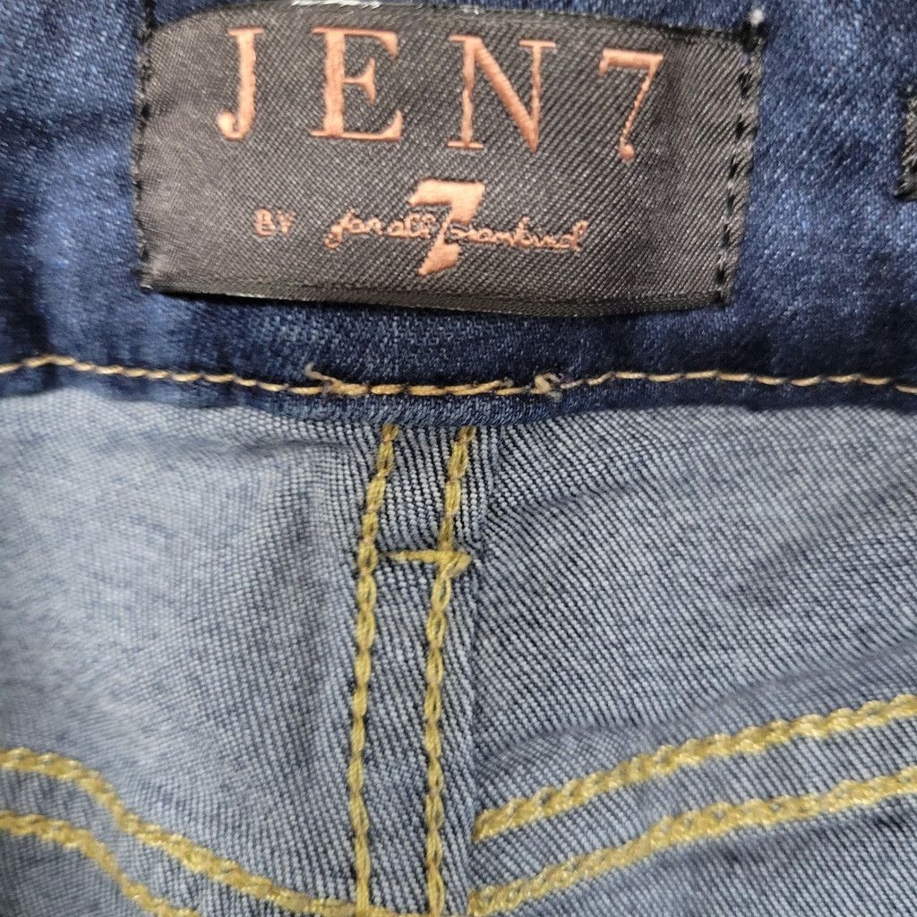 Jennifer Lopez Seven For All Mankind Jen7 Women's Medium Wash Blue Ankle Sk Size 30" / US 8 / IT 44 - 9 Thumbnail