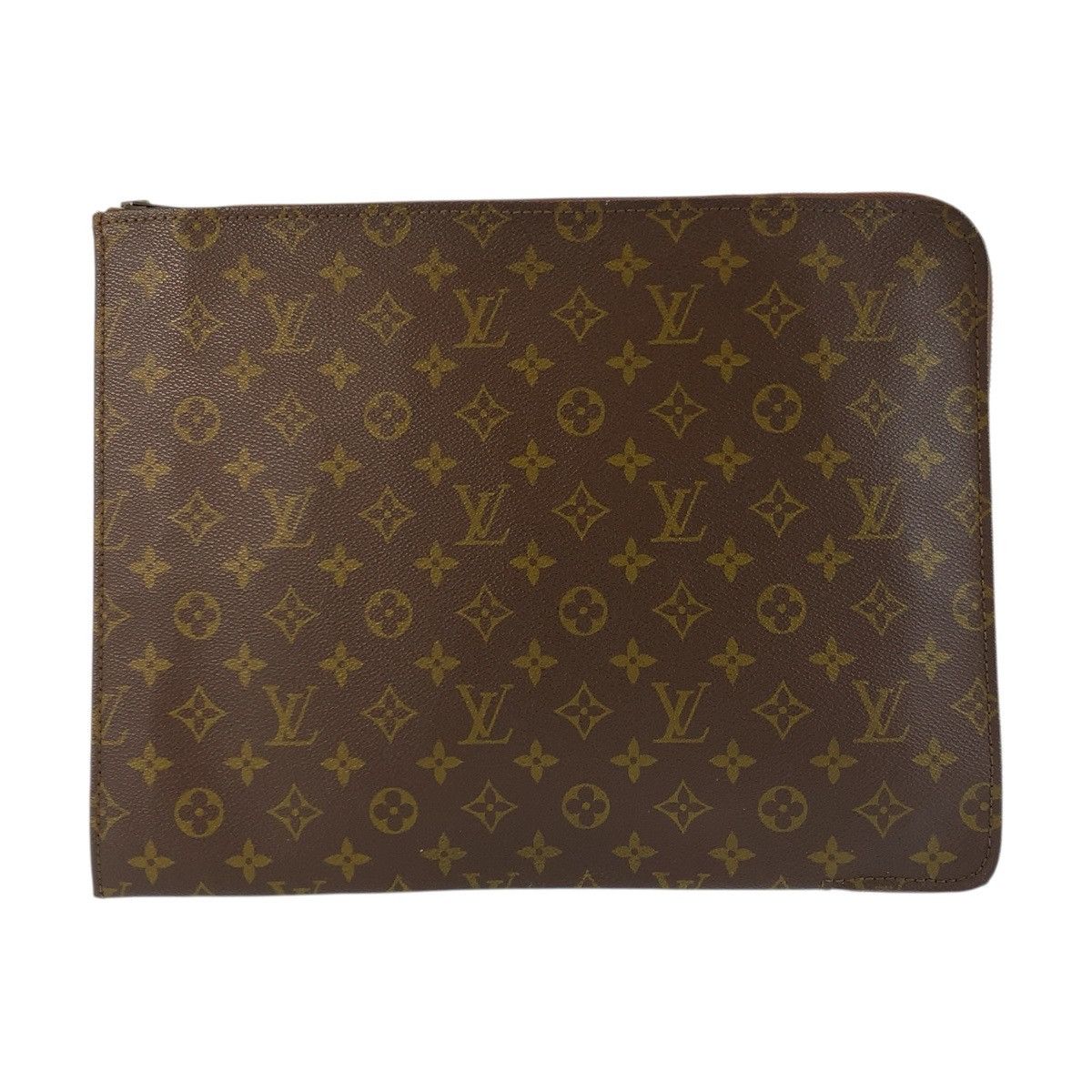 Louis Vuitton Louis Vuitton Louis Vuitton Monogram Document Case Textile Clutch Bag M53456 DUTY FREE for USA Size ONE SIZE - 1 Thumbnail