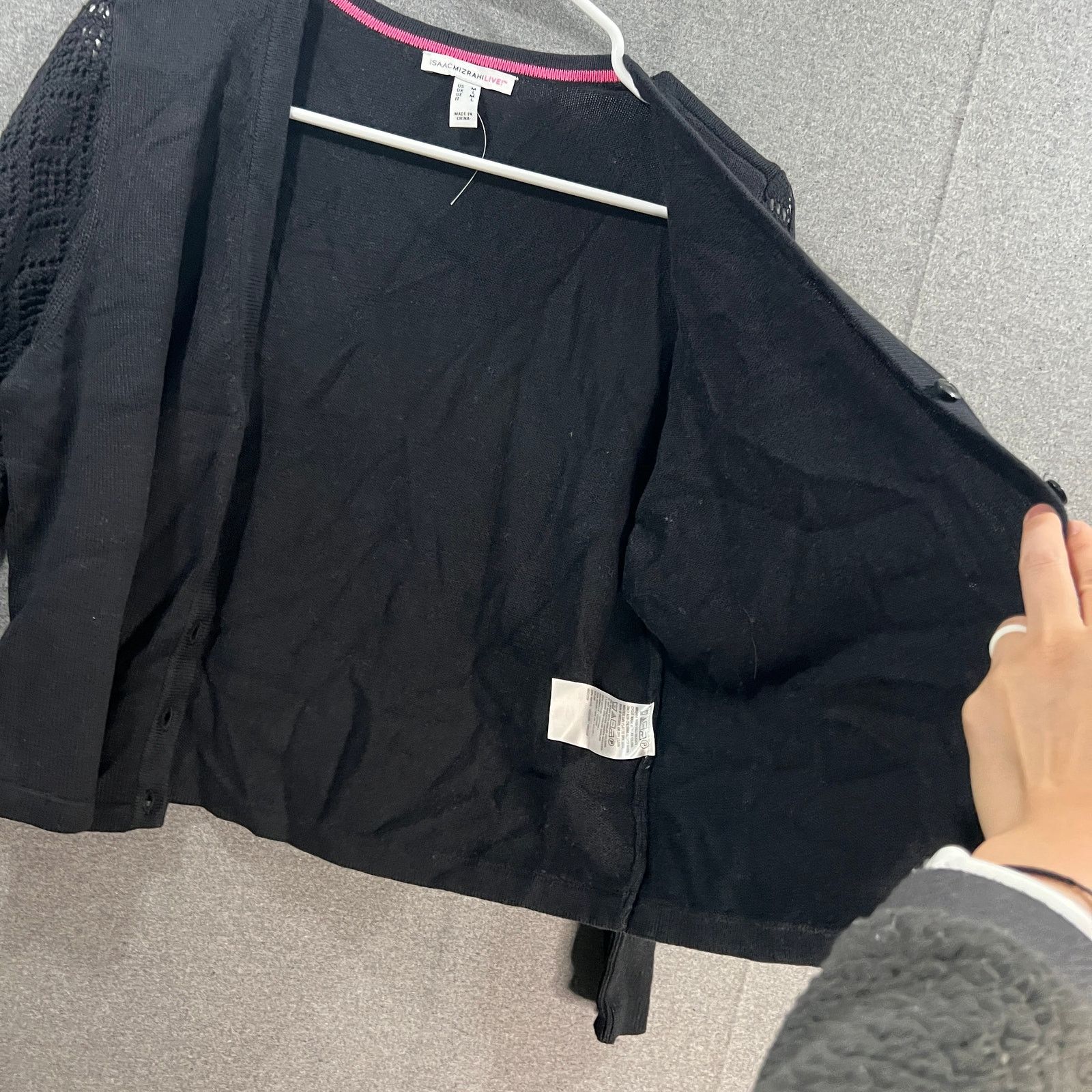 Isaac Mizrahi Isaac Mizrahi Live! Puff Sleeve Sweater Cardigan Pitch Size M / US 6-8 / IT 42-44 - 5 Thumbnail