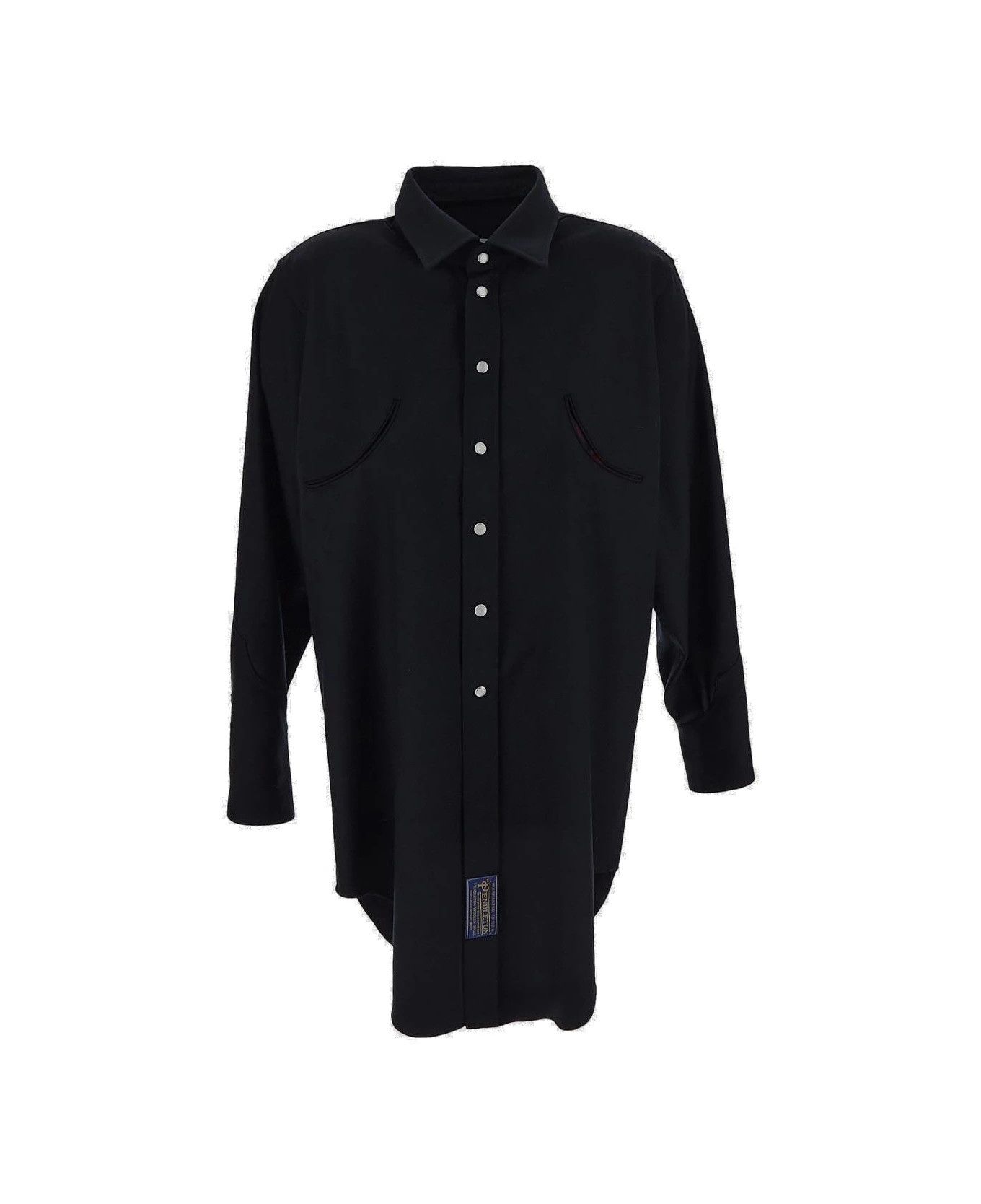 Maison Margiela oc11z0925 Pendleton Reversible Shirt in Black Size M / US 6-8 / IT 42-44 - 1 Thumbnail