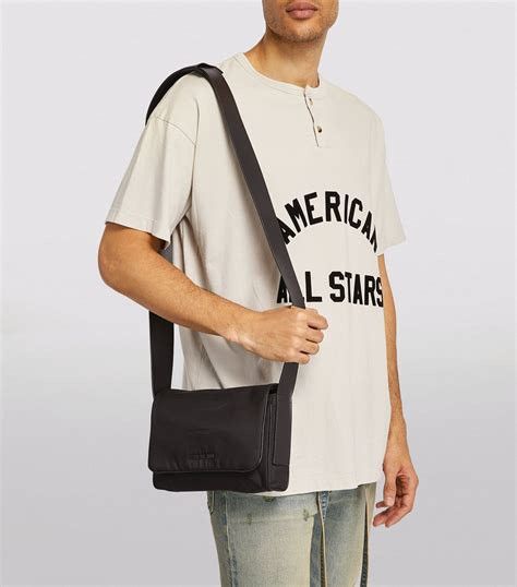 Fear of God Sale! Fear of god nylon crossbody bag w. leather strap