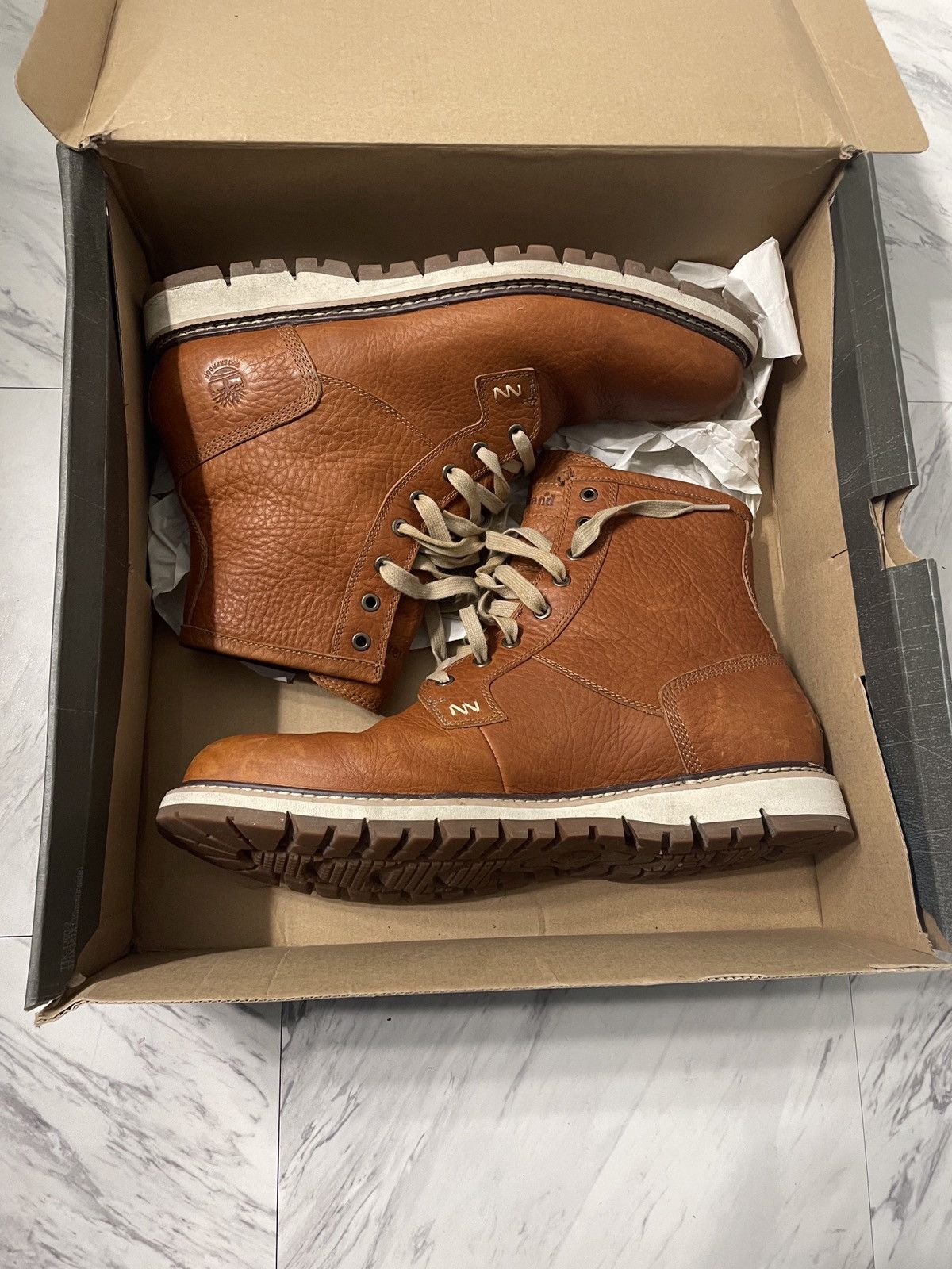 image of Timberland Britton Hill Plain Toe Boots in Brown, Men's (Size 12)