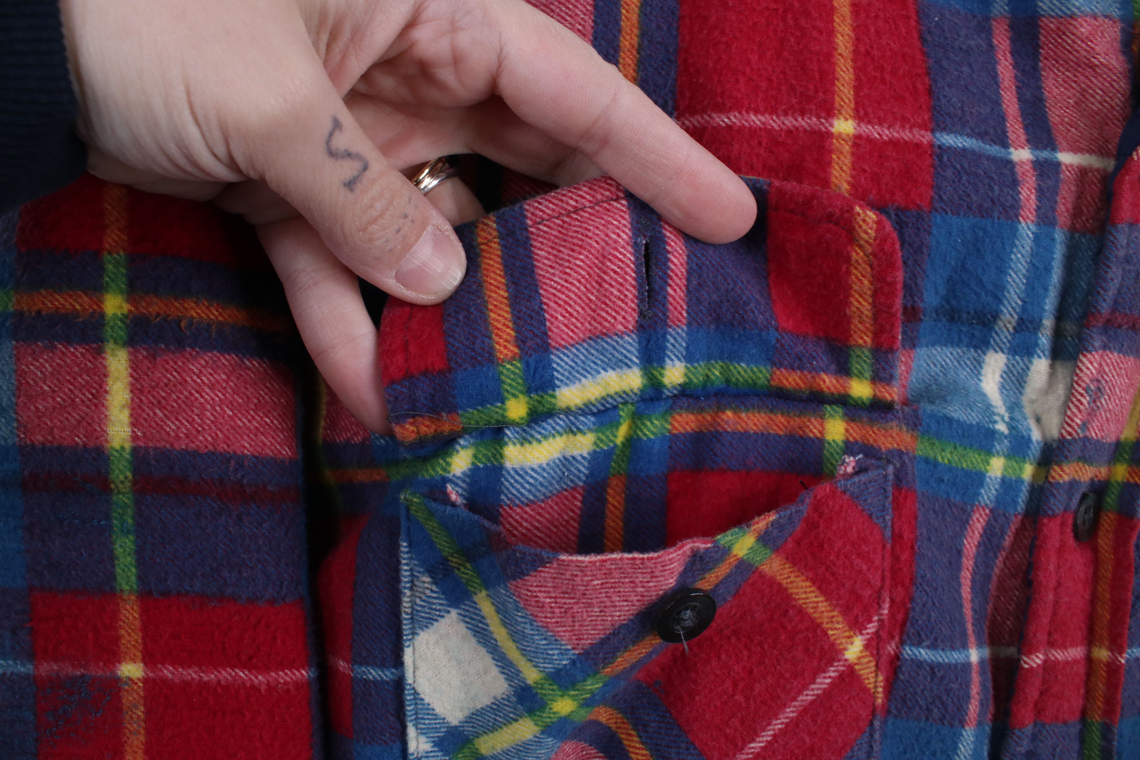 Vintage Vintage 90s Streetwear Flannel Quilted Button Shirt Jacket Size US XL / EU 56 / 4 - 6 Thumbnail