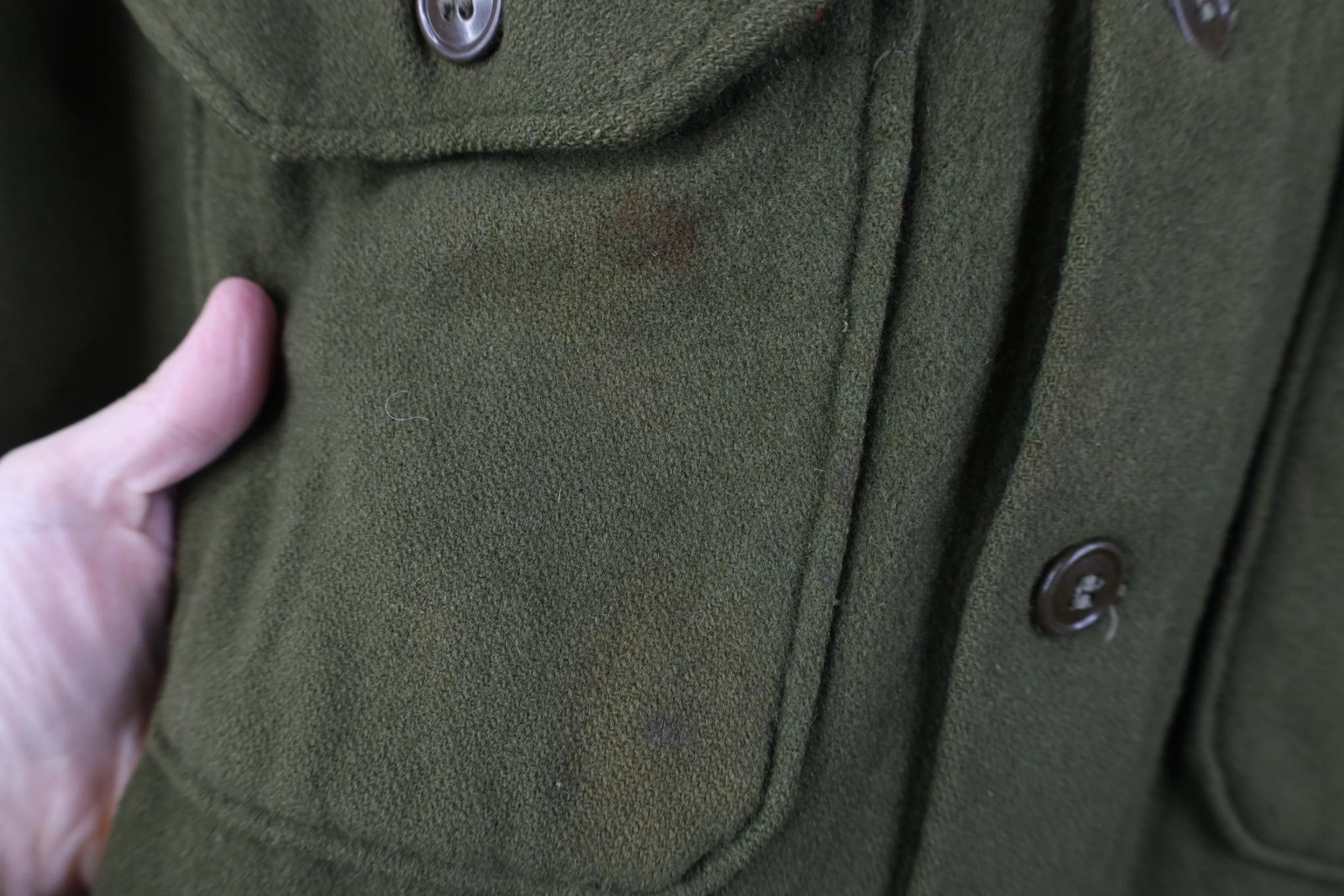 Vintage Vintage 50s Korean War US Army OG 108 Wool Shirt Jacket Size US M / EU 48-50 / 2 - 5 Thumbnail