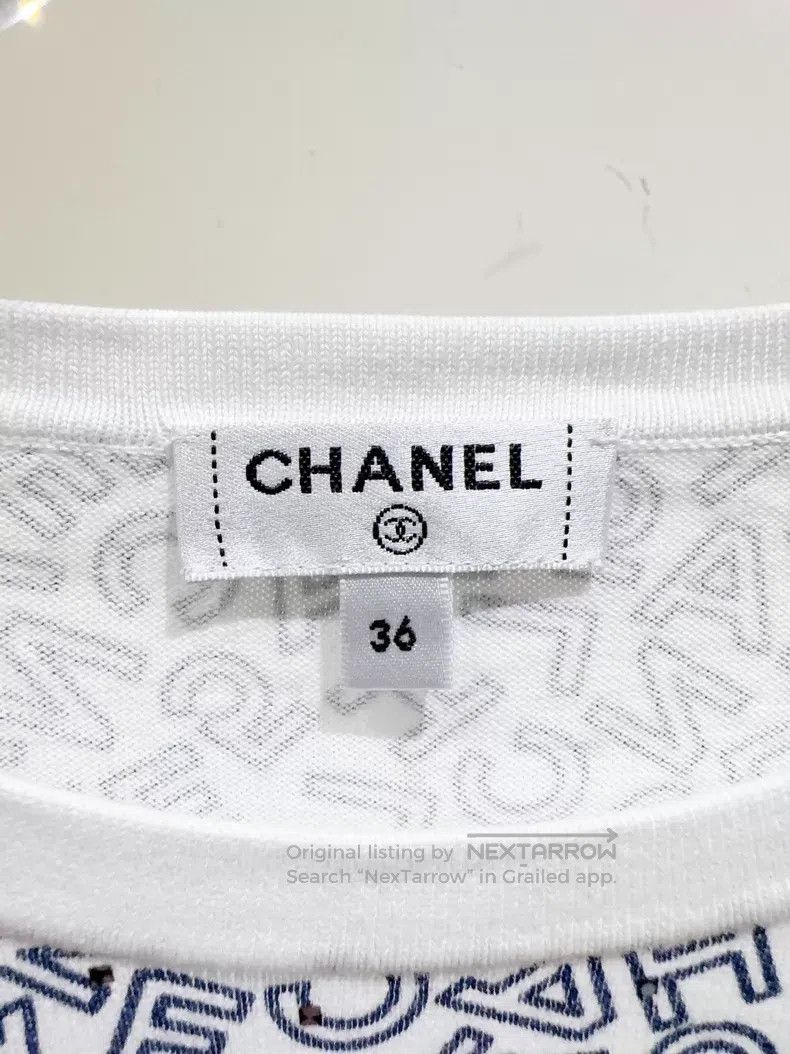 Chanel Chanel 21P full logo long sleeves Size XS / US 0-2 / IT 36-38 - 2 Thumbnail