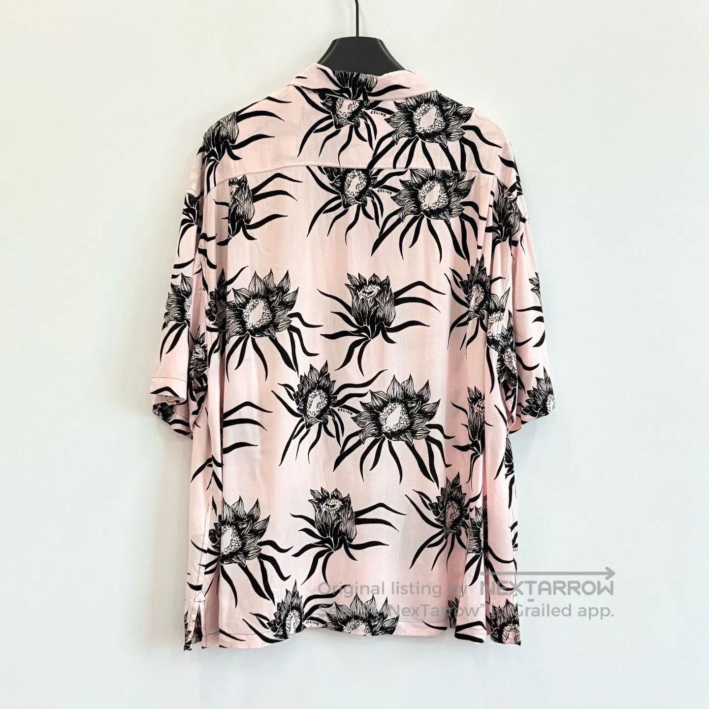 Celine Celine Pink King Protea Print Hawaiian Shirt. Size US M / EU 48-50 / 2 - 3 Thumbnail