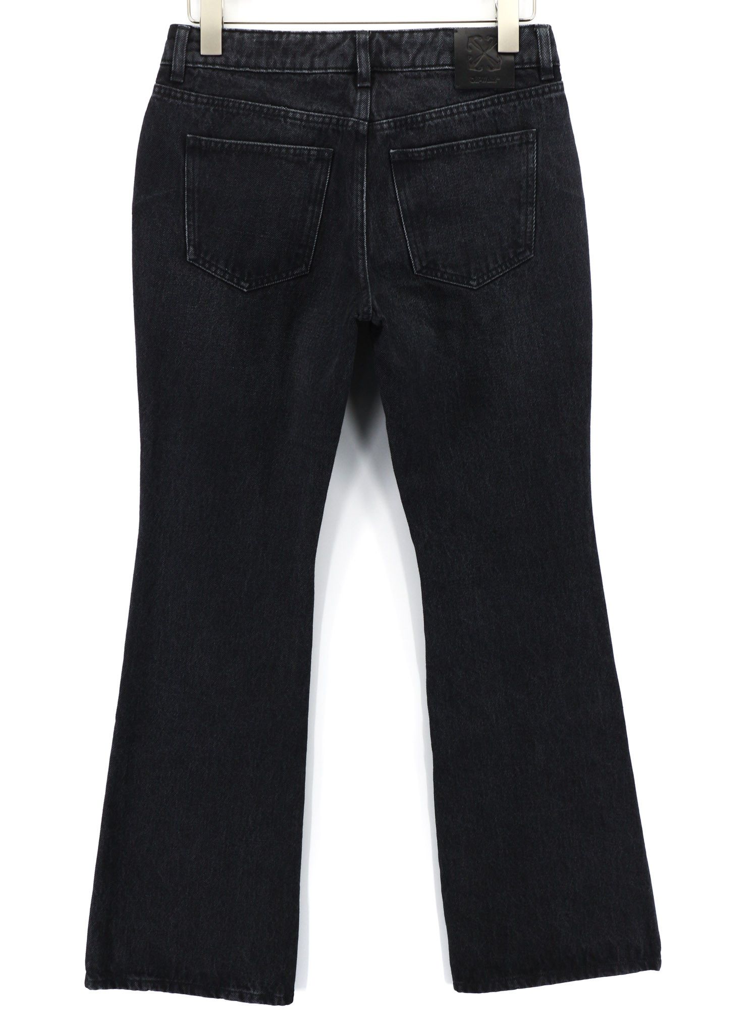 Off-White W28 Slim Flared Cotton Vintage Black 80244 Size 28" / US 6 / IT 42 - 2 Thumbnail