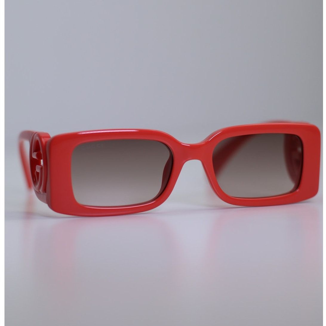 Gucci NEW Gucci GG1325S 005 Red Brown Gradient Women Authentic Size ONE SIZE - 3 Thumbnail