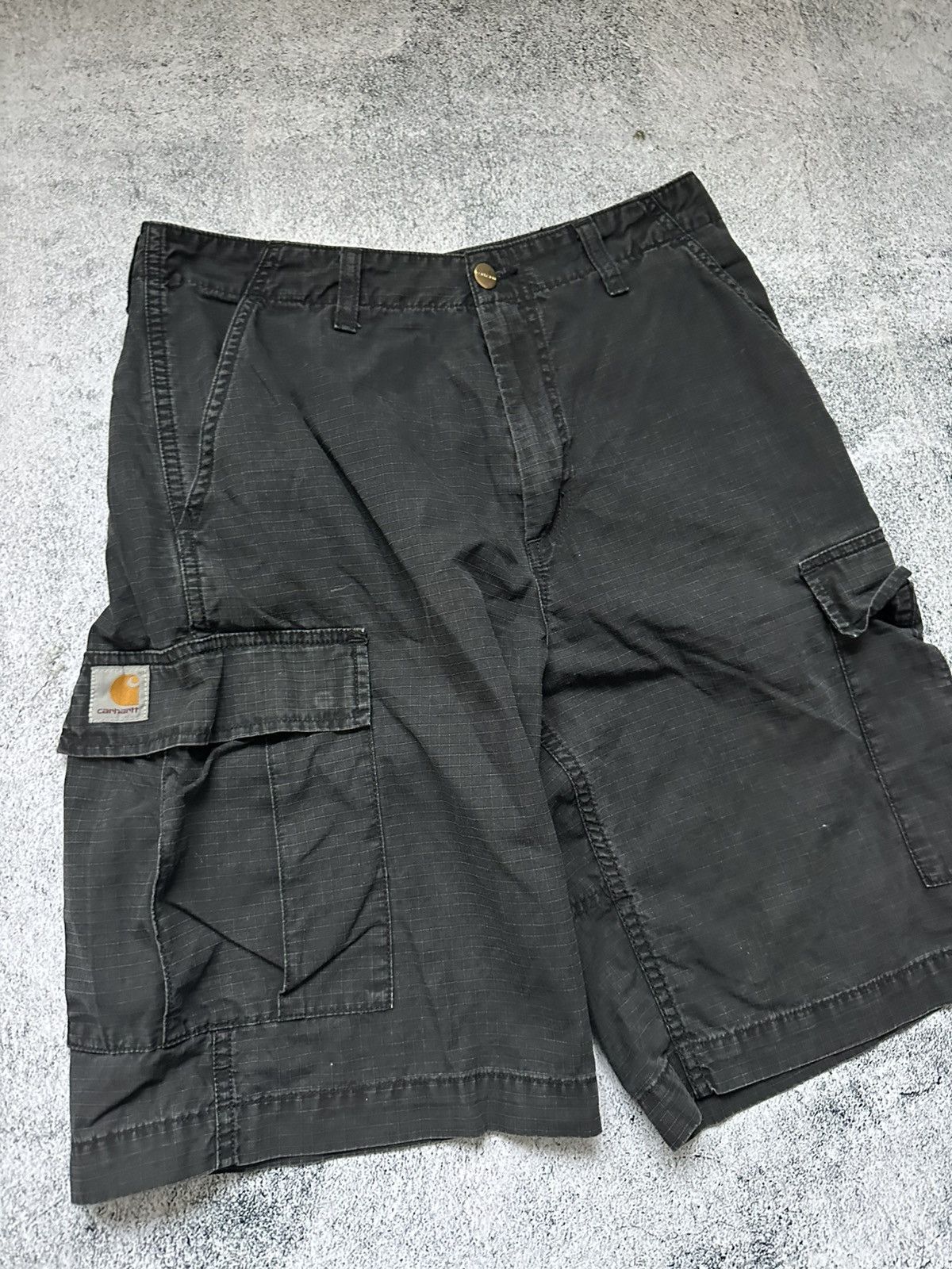 Carhartt Carhartt Cargo Shorts Black Logo Size US 32 / EU 48 - 4 Thumbnail