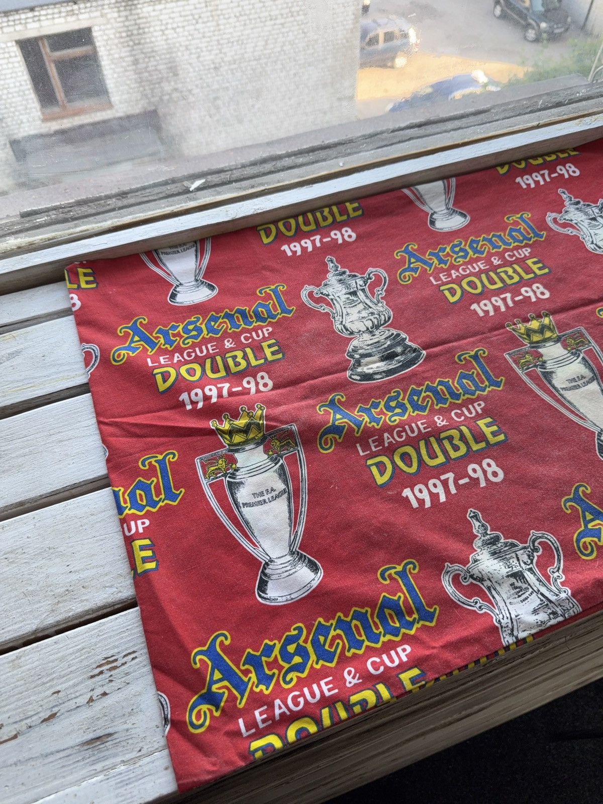 Other Vintage Faded Arsenal Double 1997-98 Pillow Case Fan Decor Size ONE SIZE - 2 Thumbnail