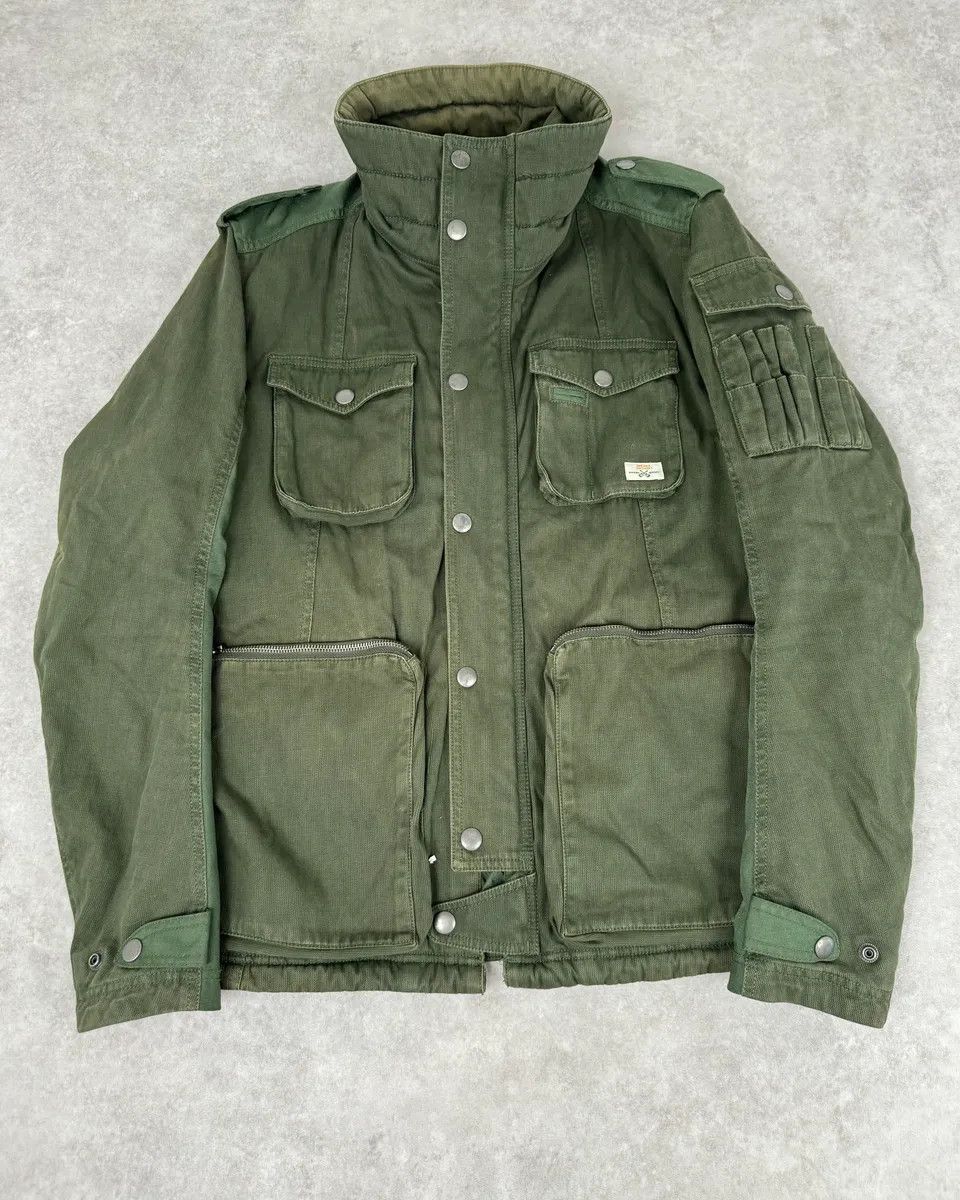 Diesel 2000s Diesel Olive Multi-Pocket Cargo Jacket Nylon Size US M / EU 48-50 / 2 - 1 Thumbnail