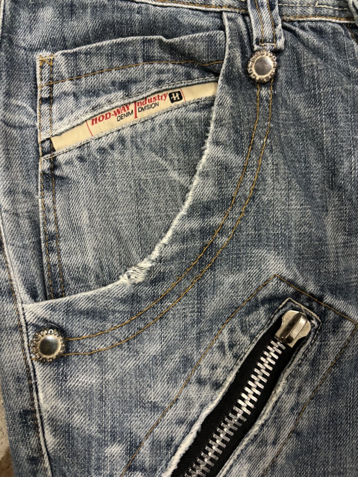 Diesel Vintage Hod-Way Industry Cracked Wash Loose Distressed Jeans Size US 30 / EU 46 - 5 Thumbnail