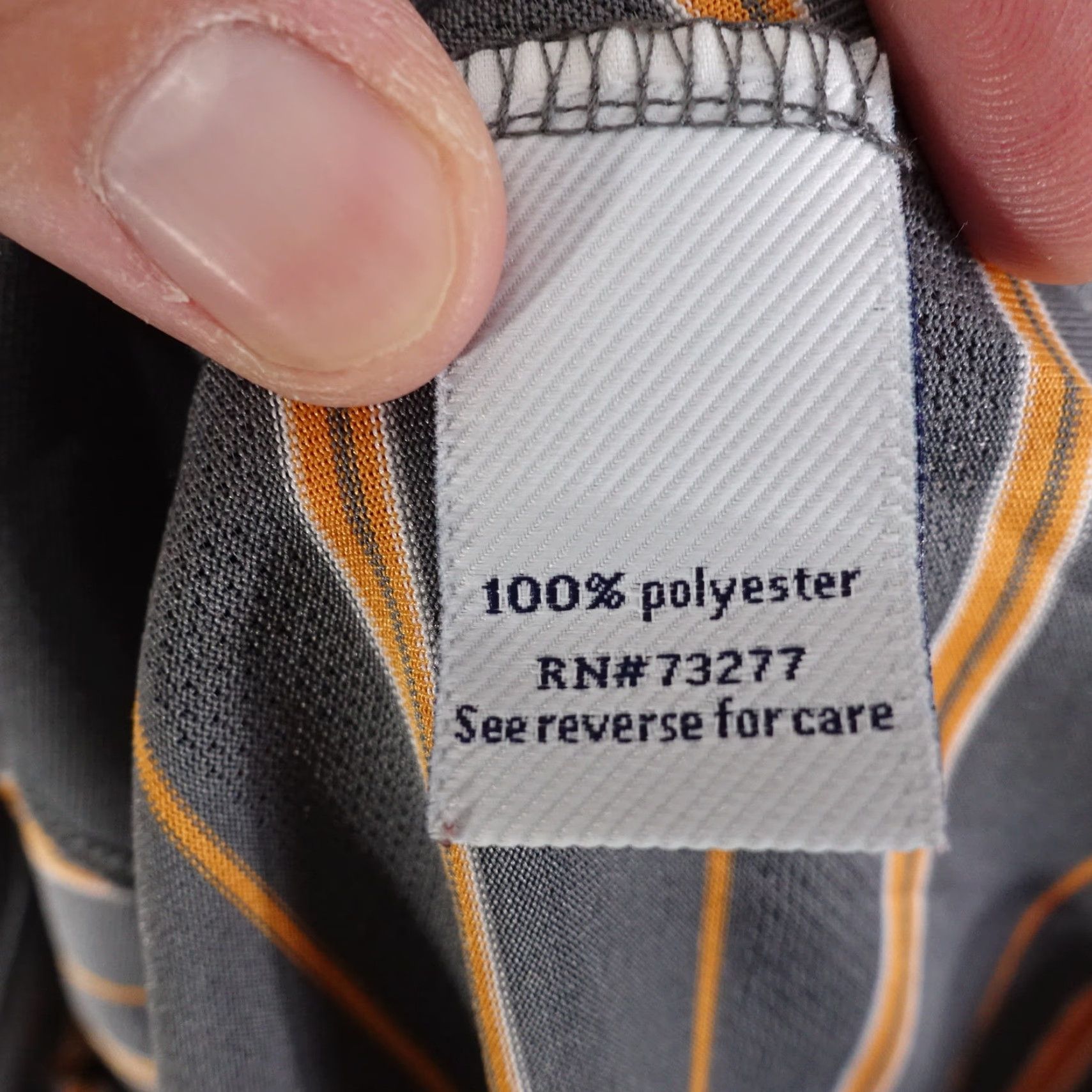 Croft & Barrow CROFT & BARROW PERFORMANCE GREY ORNAGE STRIPED GOLF POLO SHIRT MENS SIZE L LARGE Size US L / EU 52-54 / 3 - 7 Thumbnail