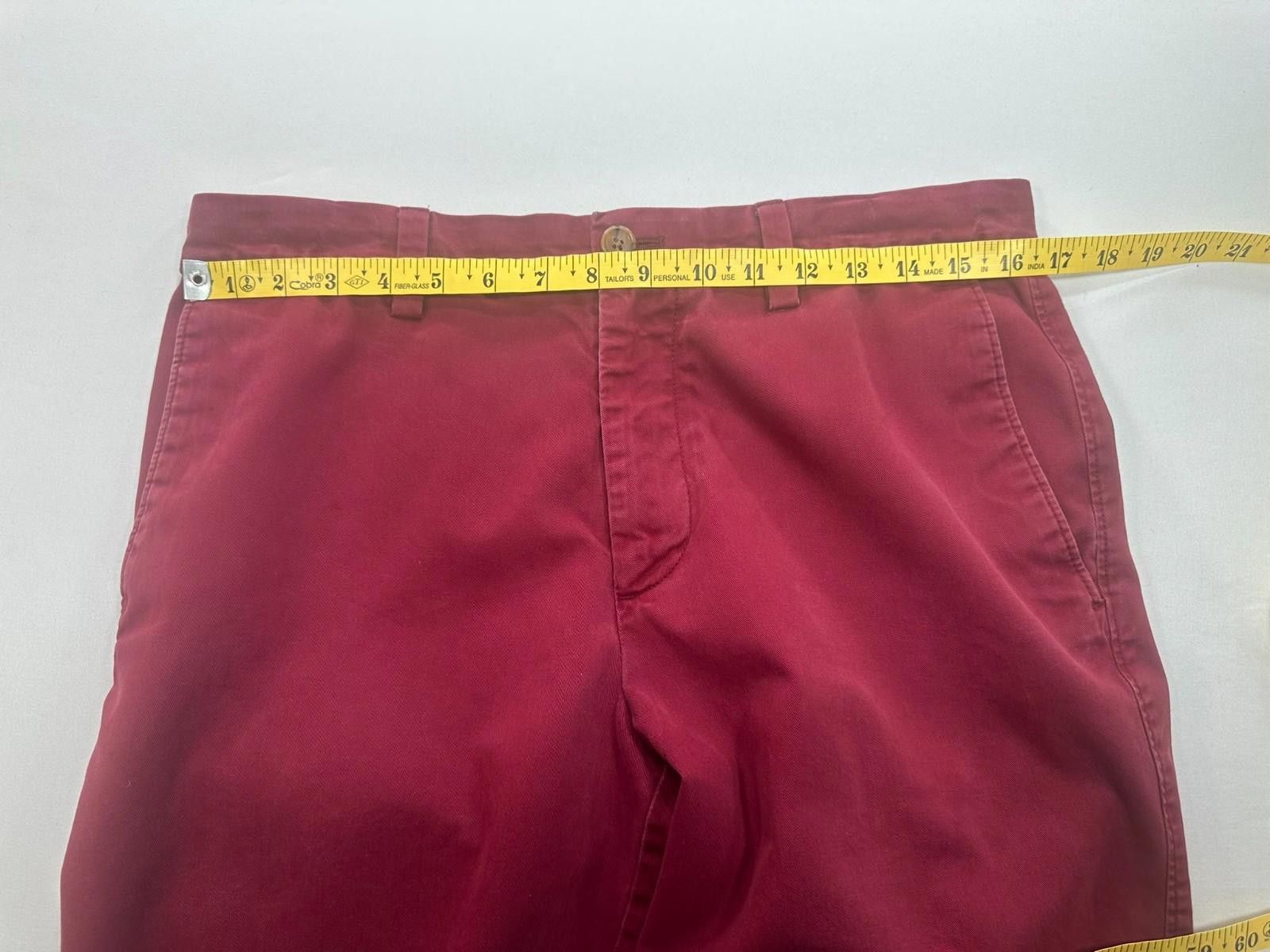 Banana Republic Banana Republic Aiden Shorts Flat Front Red Men's 31 Size US 31 - 3 Thumbnail