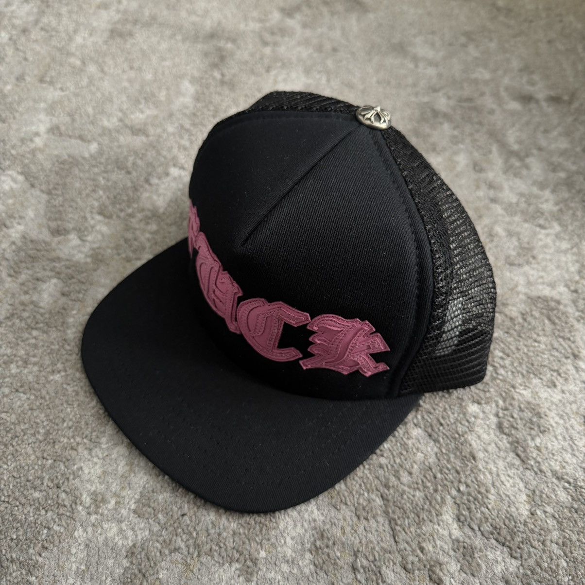 Chrome Hearts Chrome Hearts FUCK LEATHER PINK PATCH TRUCKER Size ONE SIZE - 2 Thumbnail