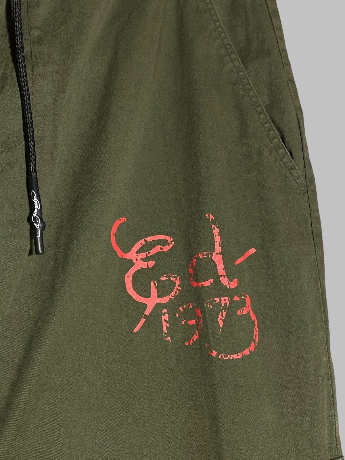 Ed Hardy Ed Hardy Y2k Khaki Japanese Parachute Pants Size US 32 / EU 48 - 7 Thumbnail