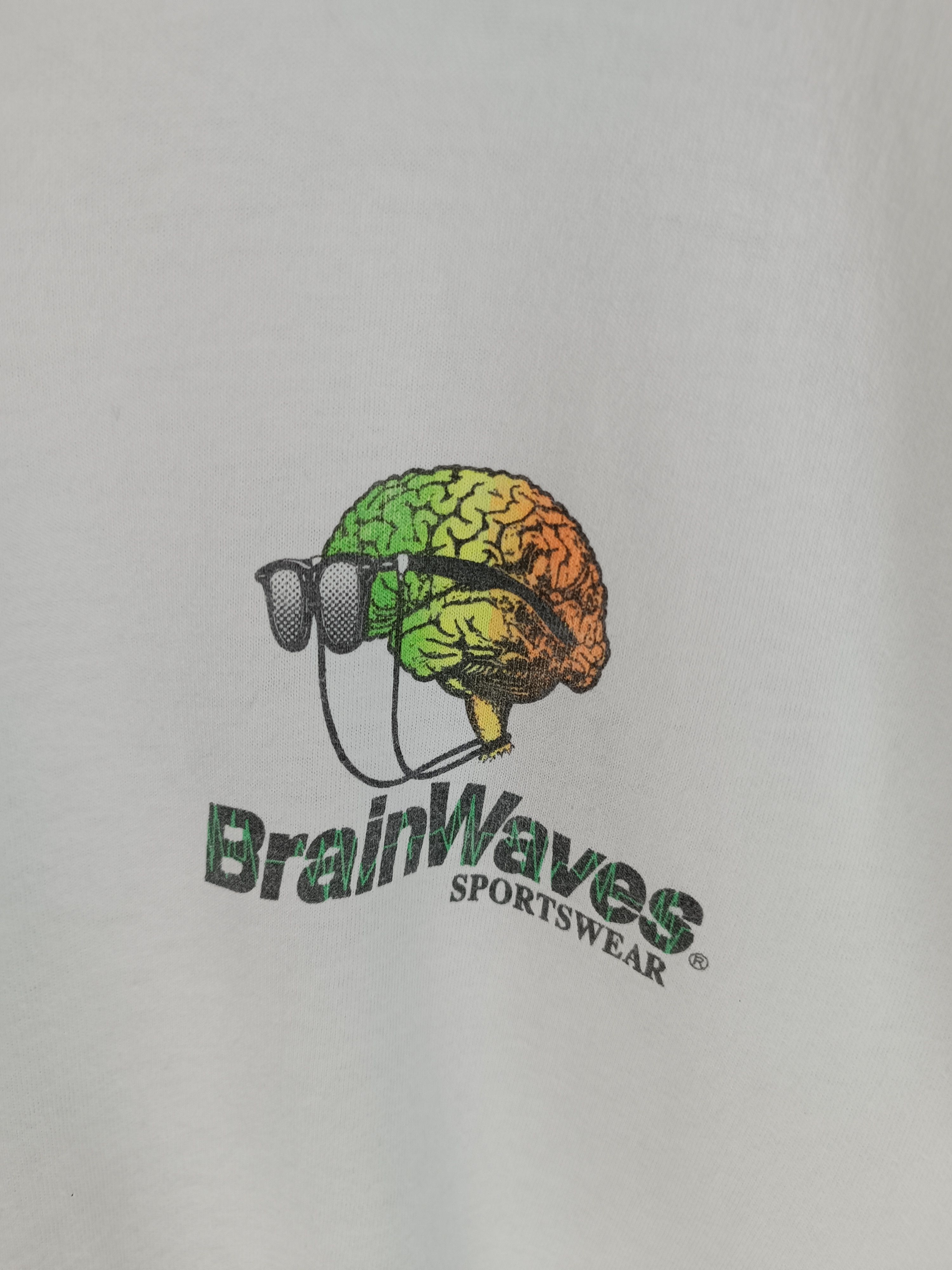 Vintage VINTAGE 90'S BRAIN WAVES SPORTSWEAR ADULT HUMOR FUNNY TEE Size US XL / EU 56 / 4 - 8 Thumbnail