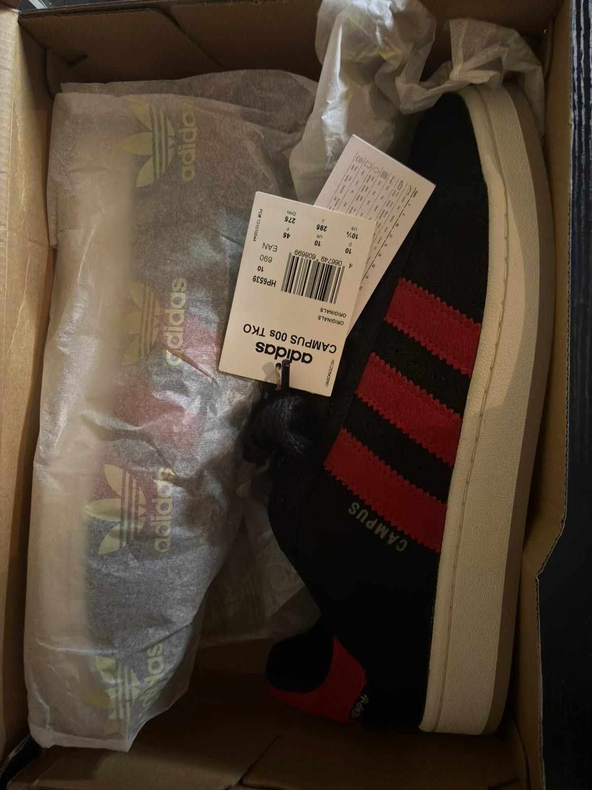 Adidas adidas Campus 00s TKO Core Black/Power Red Size US 10 / EU 43 - 8 Thumbnail