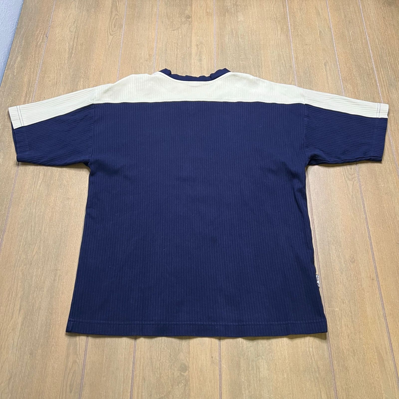 Vintage Vintage Y2K JPA Ribbed Shirt Mens Large Blue Soccer Style Size US L / EU 52-54 / 3 - 7 Thumbnail