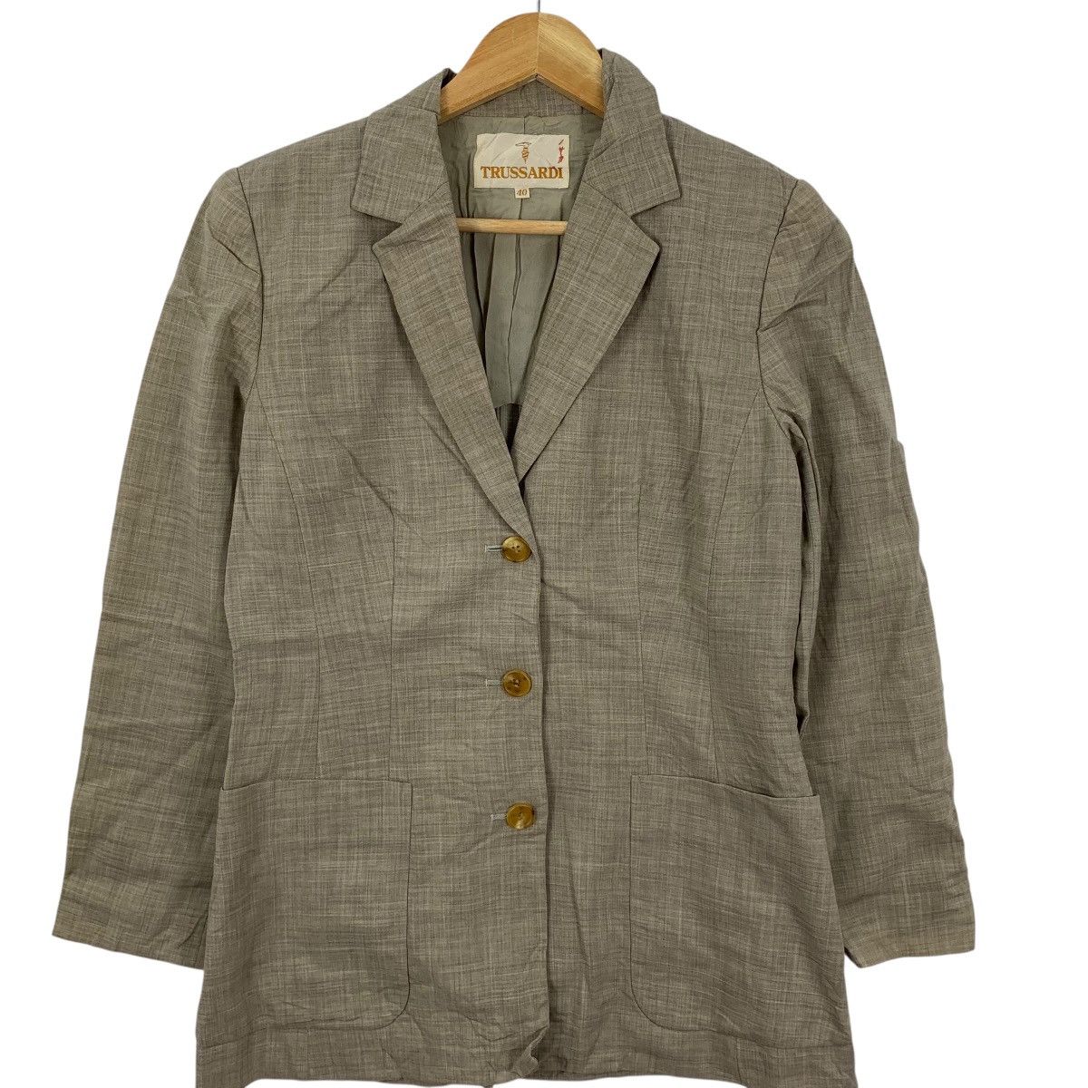 Trussardi Vintage TRUSSARDI PRET A PORTER Collection 3 Button Jacket Size S / US 4 / IT 40 - 4 Thumbnail