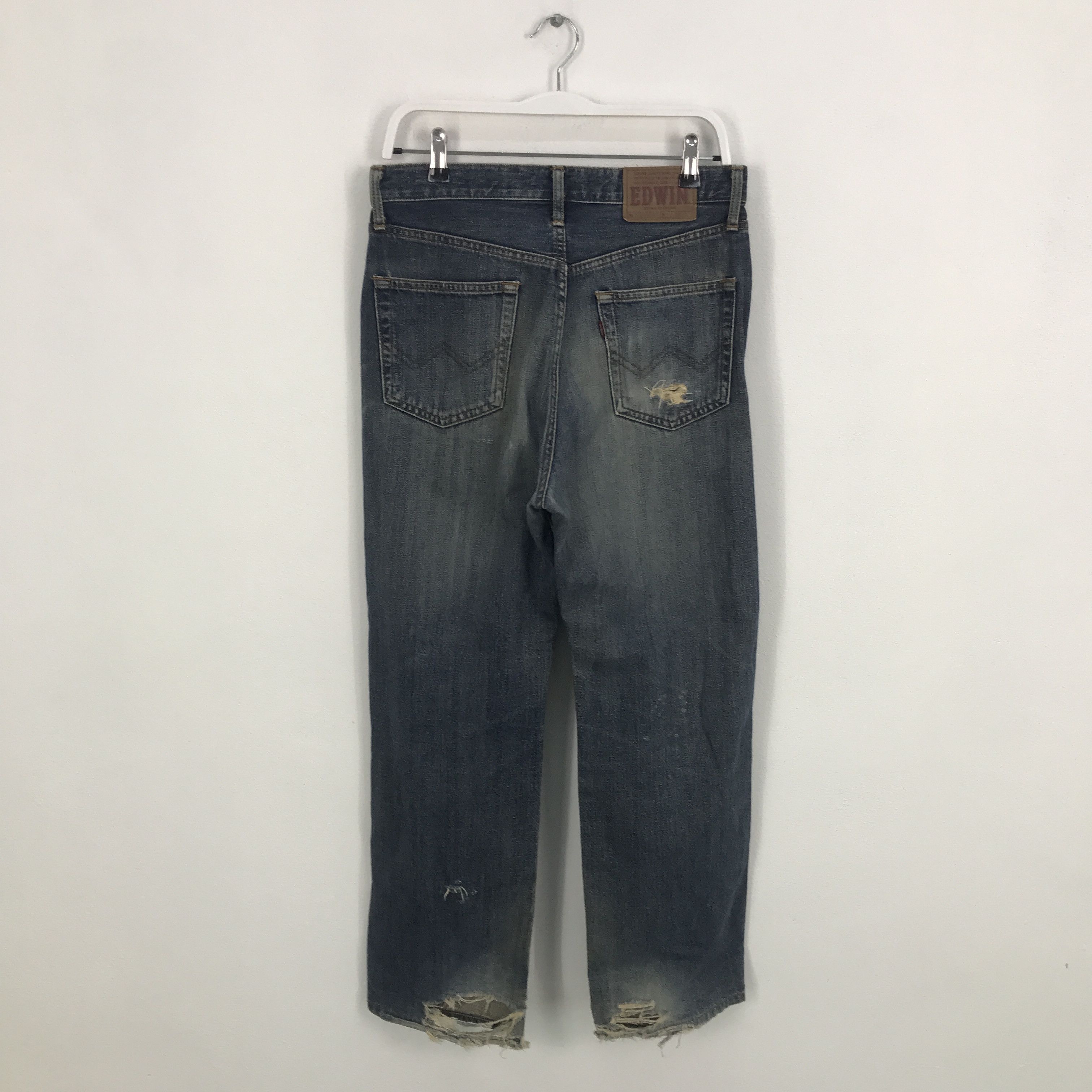 Edwin Rare Japan denim Edwin distressed denim jeans pants Size US 30 / EU 46 - 4 Thumbnail