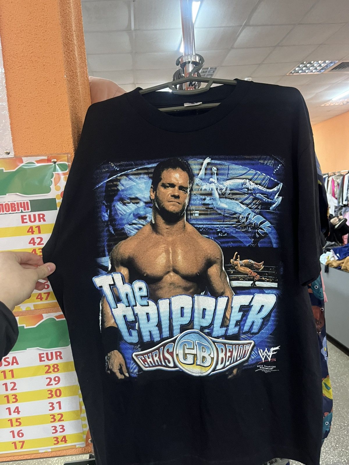 WWE Vintage Chris Benoit The Crippler Tee Size US L / EU 52-54 / 3 - 11 Thumbnail