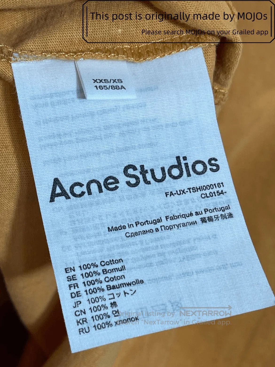 Acne Studios Acne Studios Musician Print Oversized Tee. Size US XS / EU 42 / 0 - 5 Thumbnail