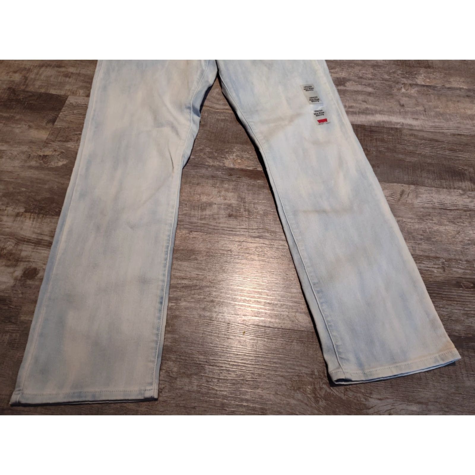 Levi's Womens Skinny Jeans 16 Mid Rise Stretch Light Wash 33X31