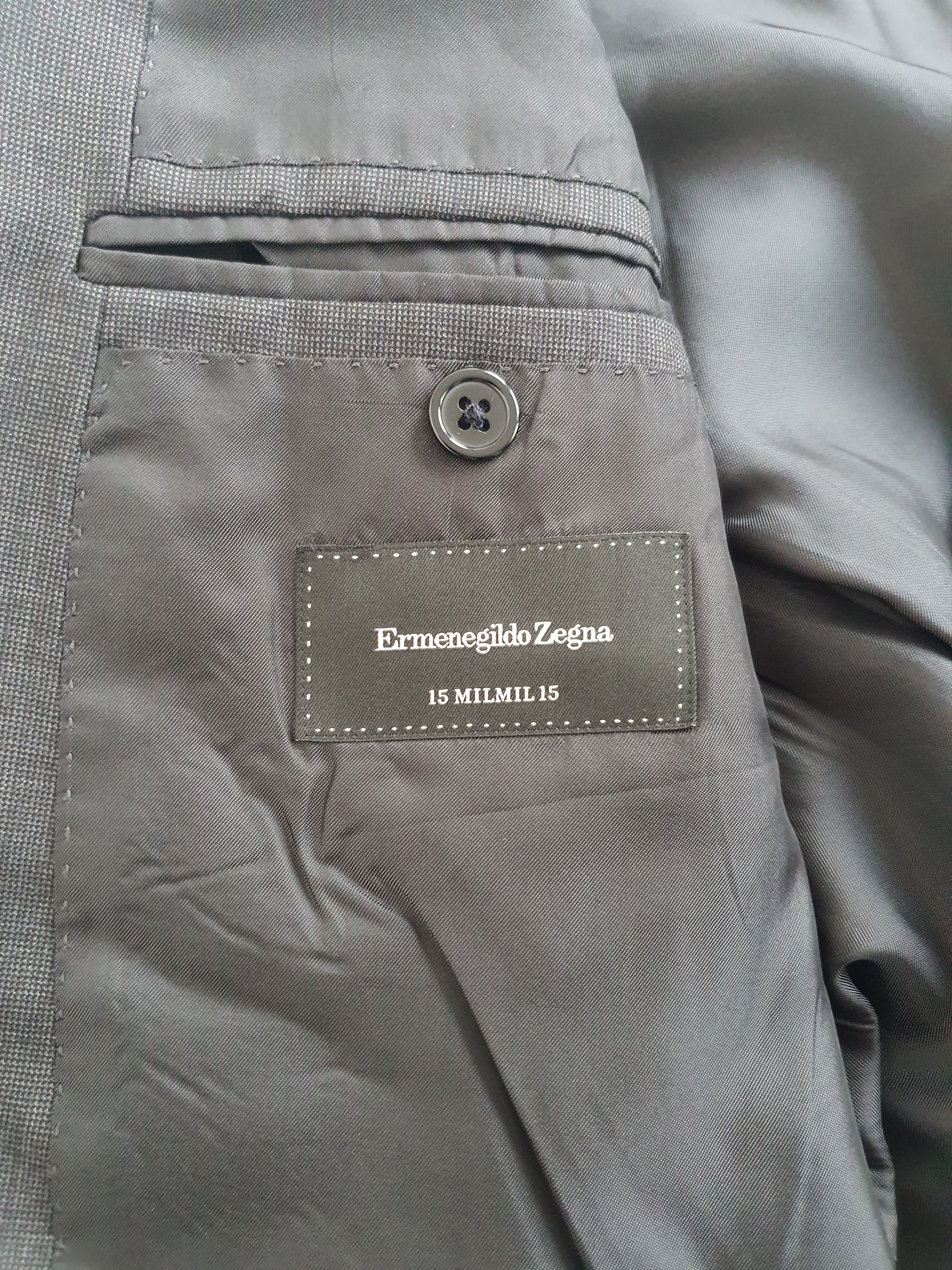Ermenegildo Zegna ''15 MILMIL 15'' Sports Coat Suit Jacket - Gray Puppytooth Size 38S - 5 Thumbnail
