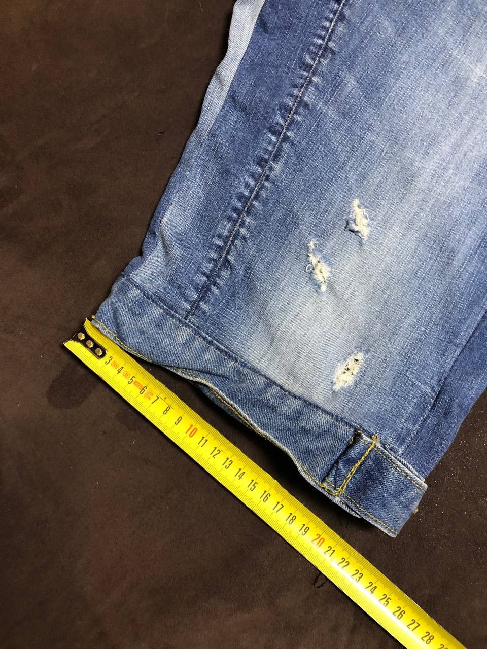 G-Star G Star Raw Jean Shorts Straight Denim Distressed Button Fly Size US 30 / EU 46 - 11 Thumbnail
