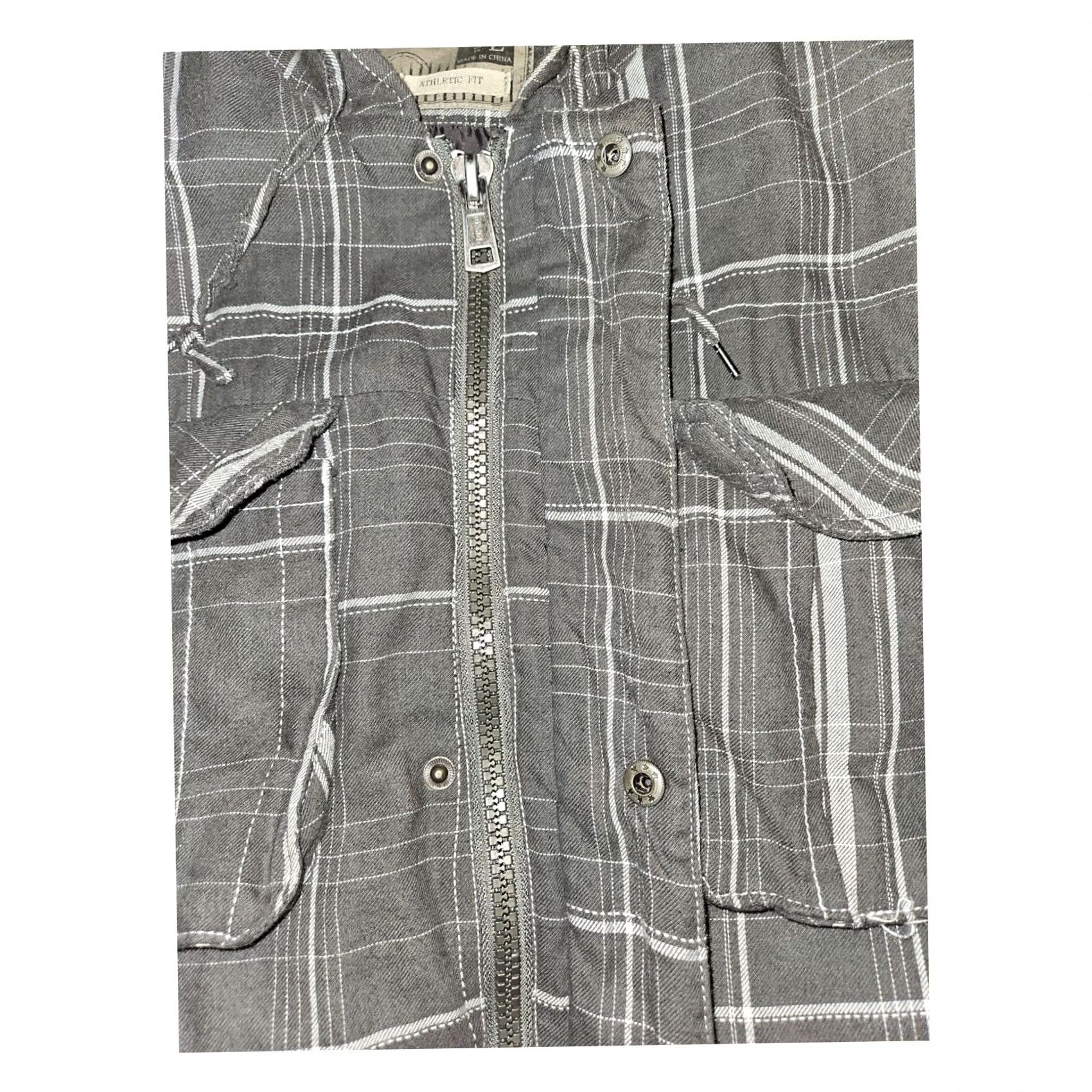 BKE BKE Coat Large Men's Plaid Heavy Hooded Drawstring Hipster Preppy Outdoors Coat Size US L / EU 52-54 / 3 - 5 Thumbnail