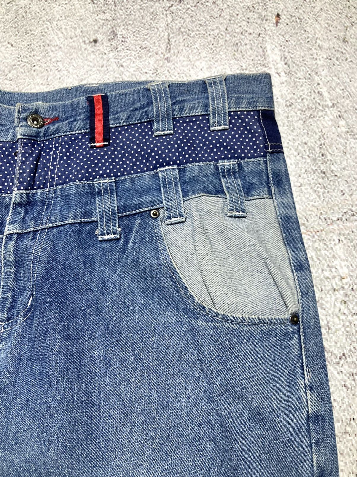 Japanese Brand 2000s B One Soul Japanese Double Waist Carrot Jeans Pant Lgb Size US 37 - 7 Thumbnail