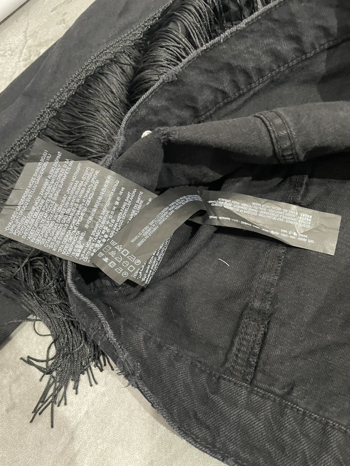 Zara Zara Woman's Black Denim Jacket Cowgirl Western Boho Size L / US 10 / IT 46 - 4 Thumbnail