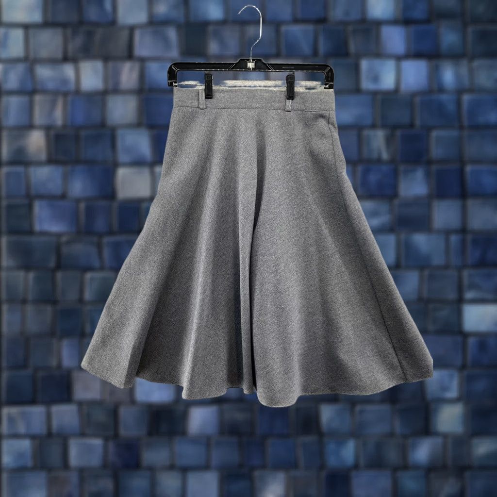 Sears VTG Sears The Fashion Place Gray Flare Skirt Women’s 14 Casual 1980s Disco Skirt Womens B00s? Size 36" / US 14 / IT 50 - 1 Thumbnail