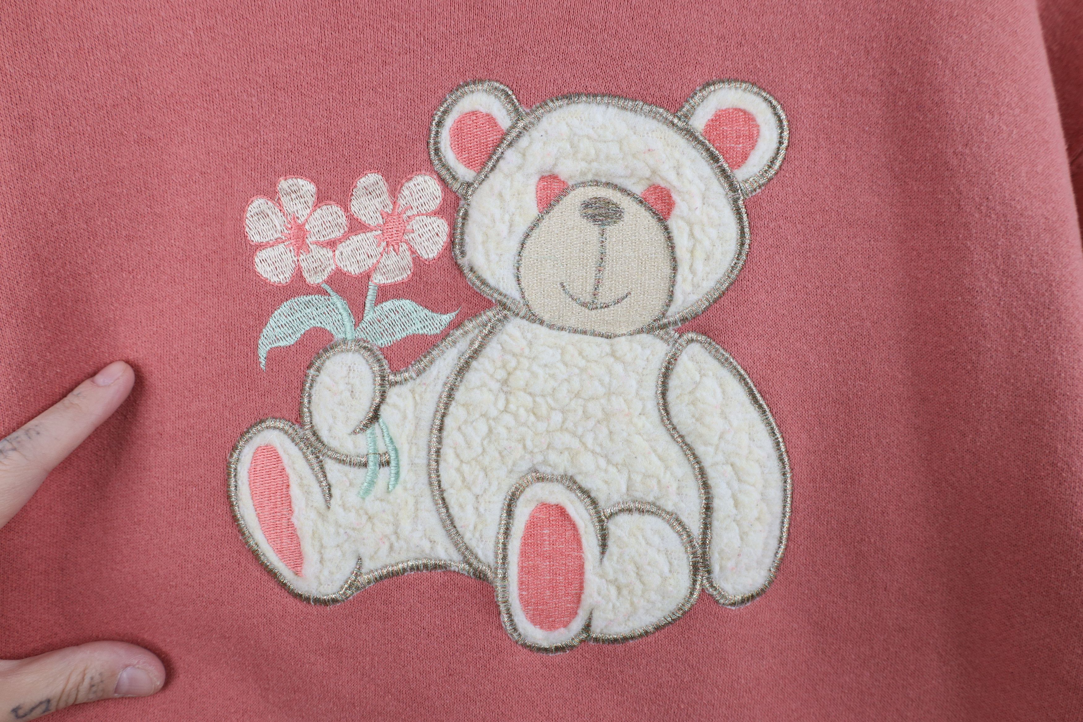 Vintage Vintage 90s Streetwear Teddy Bear Crewneck Sweatshirt USA Size M / US 6-8 / IT 42-44 - 4 Thumbnail