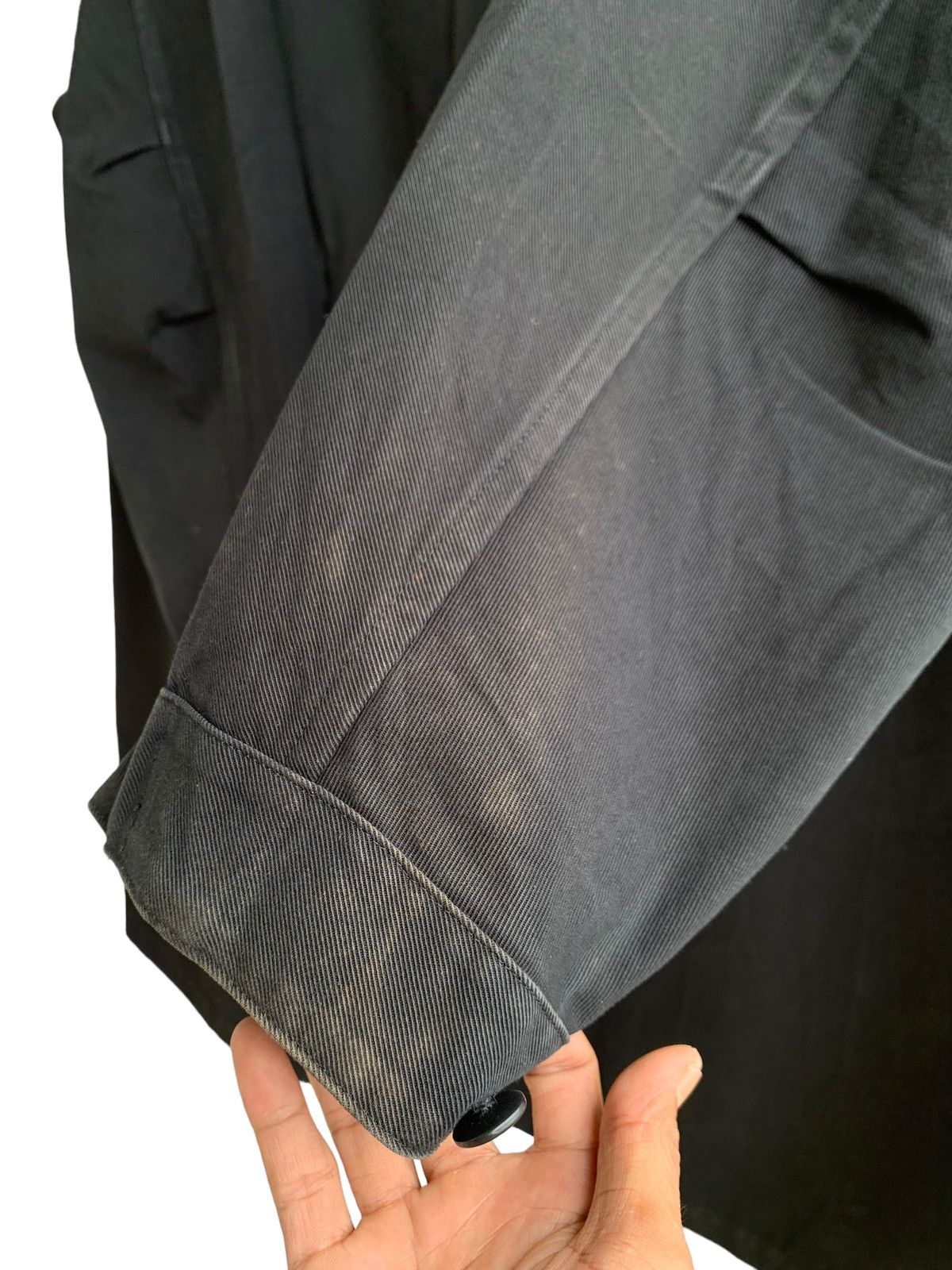 Yohji Yamamoto 🔥Rare Vintage Ys Yohji Yamamoto Long Coat Cotton Black Man Size US M / EU 48-50 / 2 - 18 Thumbnail