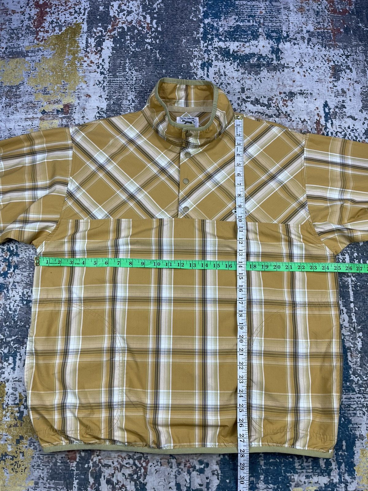 Towncraft Town Craft Snap Button Yellow Lemon Check Pullover Shirt Size US L / EU 52-54 / 3 - 13 Thumbnail