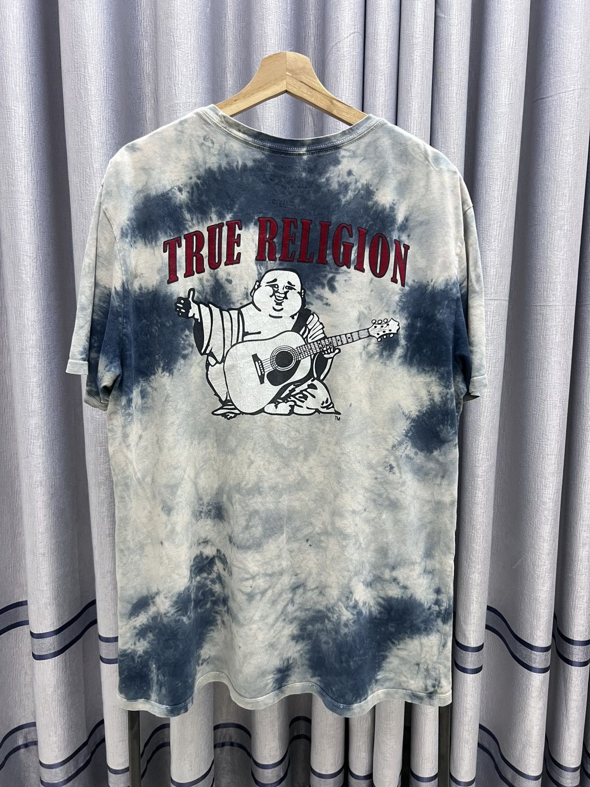 True Religion VINTAGE THRASHED Y2K True Religion Tie Dye Big Logo Tee Size US XL / EU 56 / 4 - 1 Thumbnail